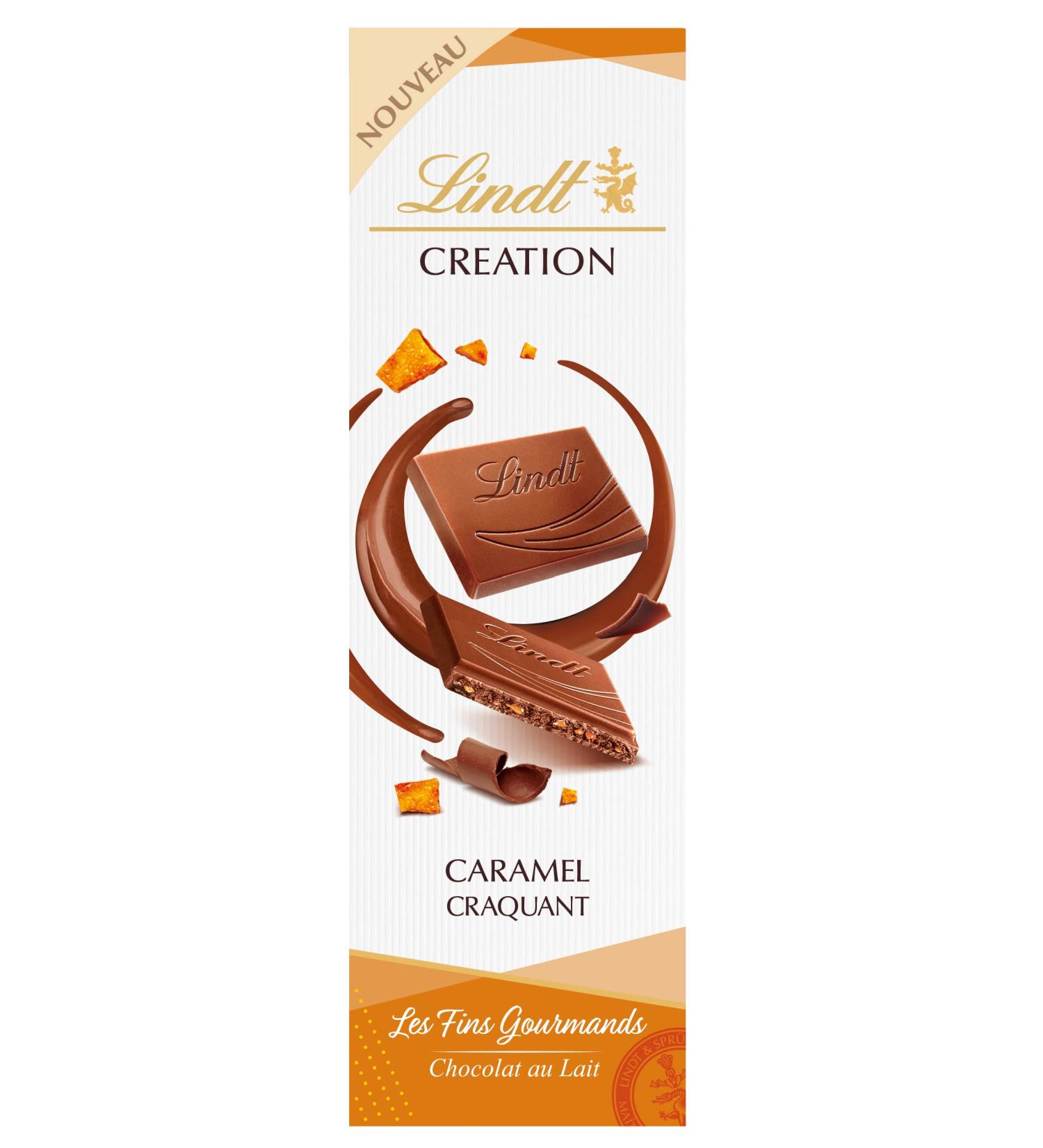 Lindt - Milk Caramel Crisp Tablet CREATION FINS GOURMANDS 85g - Buy Online on GoSupps.com