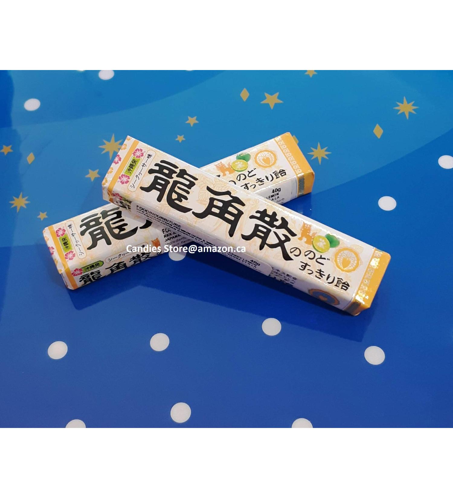 RYUKAKUSAN Nodo Lemon Herb & Mint Candy (2 Packs)