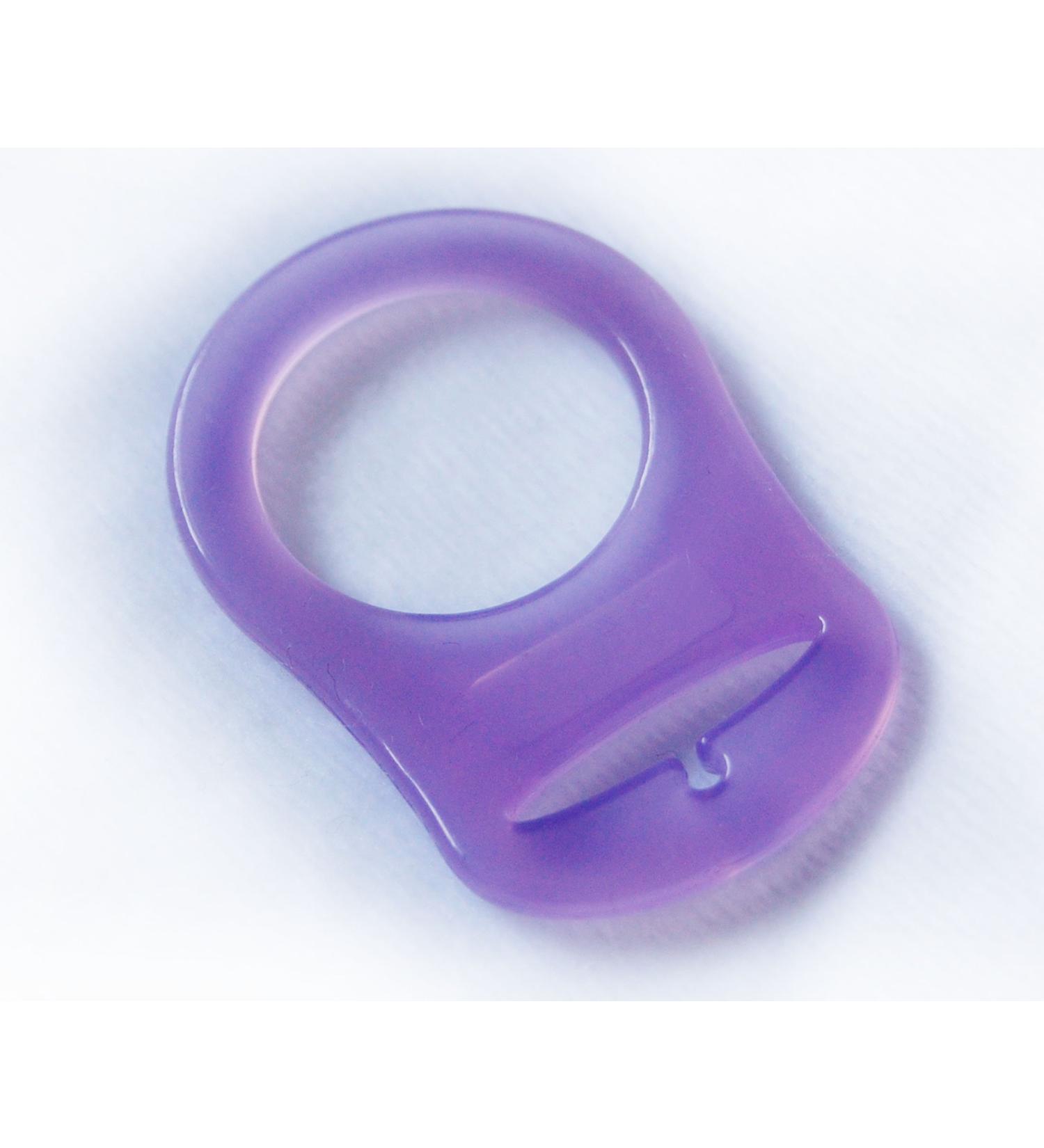Silicone ring (adapter) for pacifier chains purple (6)