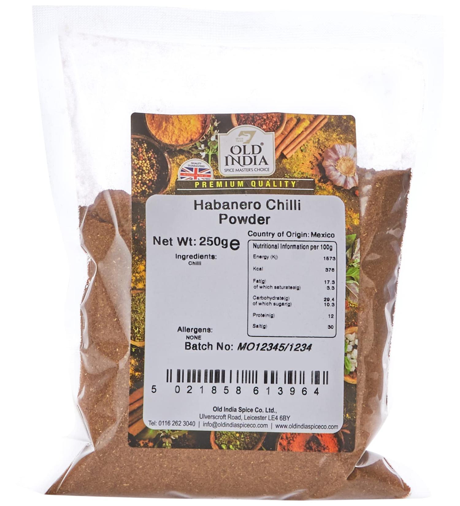 Old India Habanero Chilli Powder 250g - Intensely Flavored Spice for Bold Recipes - Buy Online on GoSupps.com