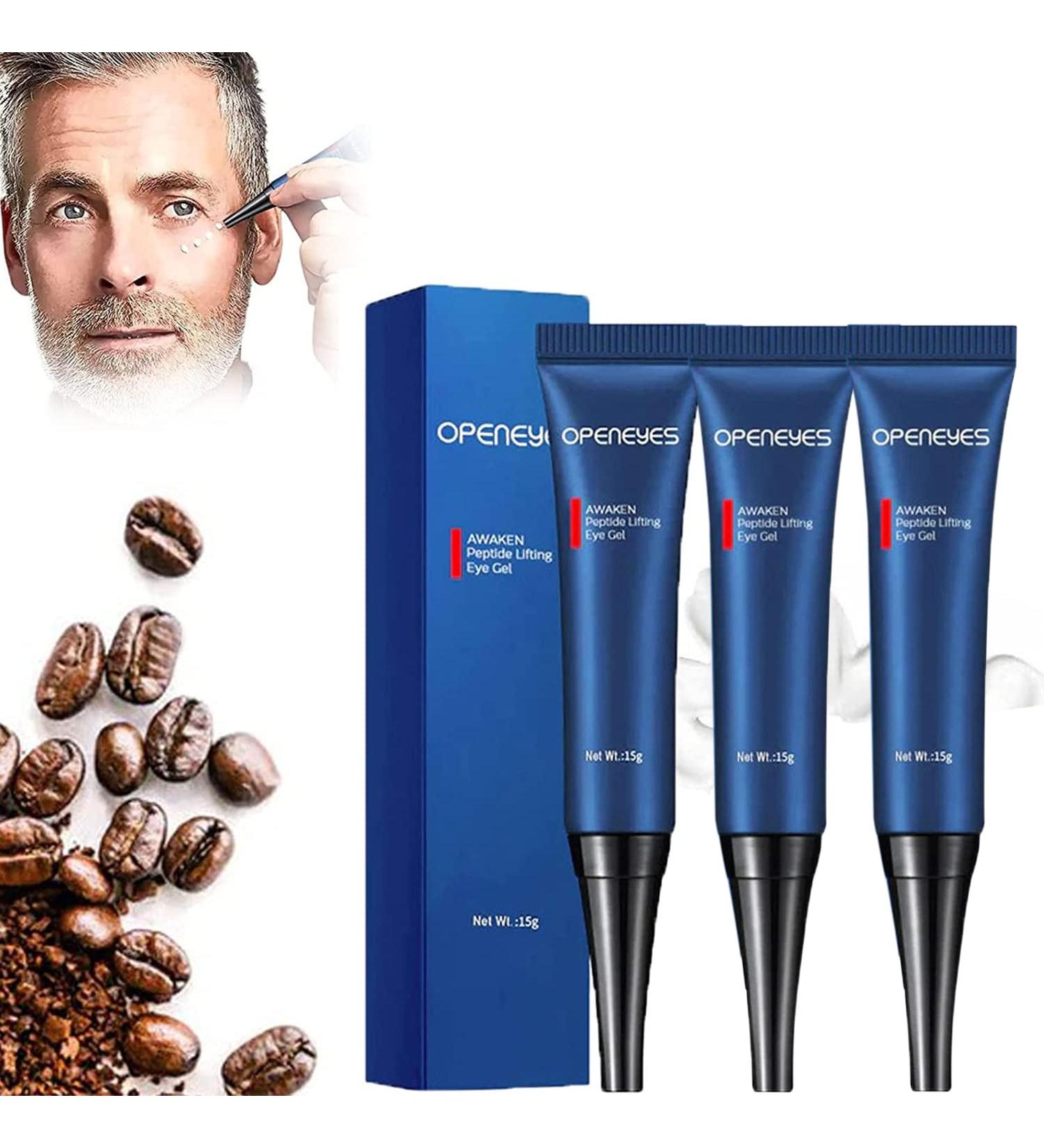SIGONE OPENEYES Peptide Lifting Eye Gel for Men - Anti-Wrinkle & Firming Eye Cream (3pcs) - Buy Online on GoSupps.com