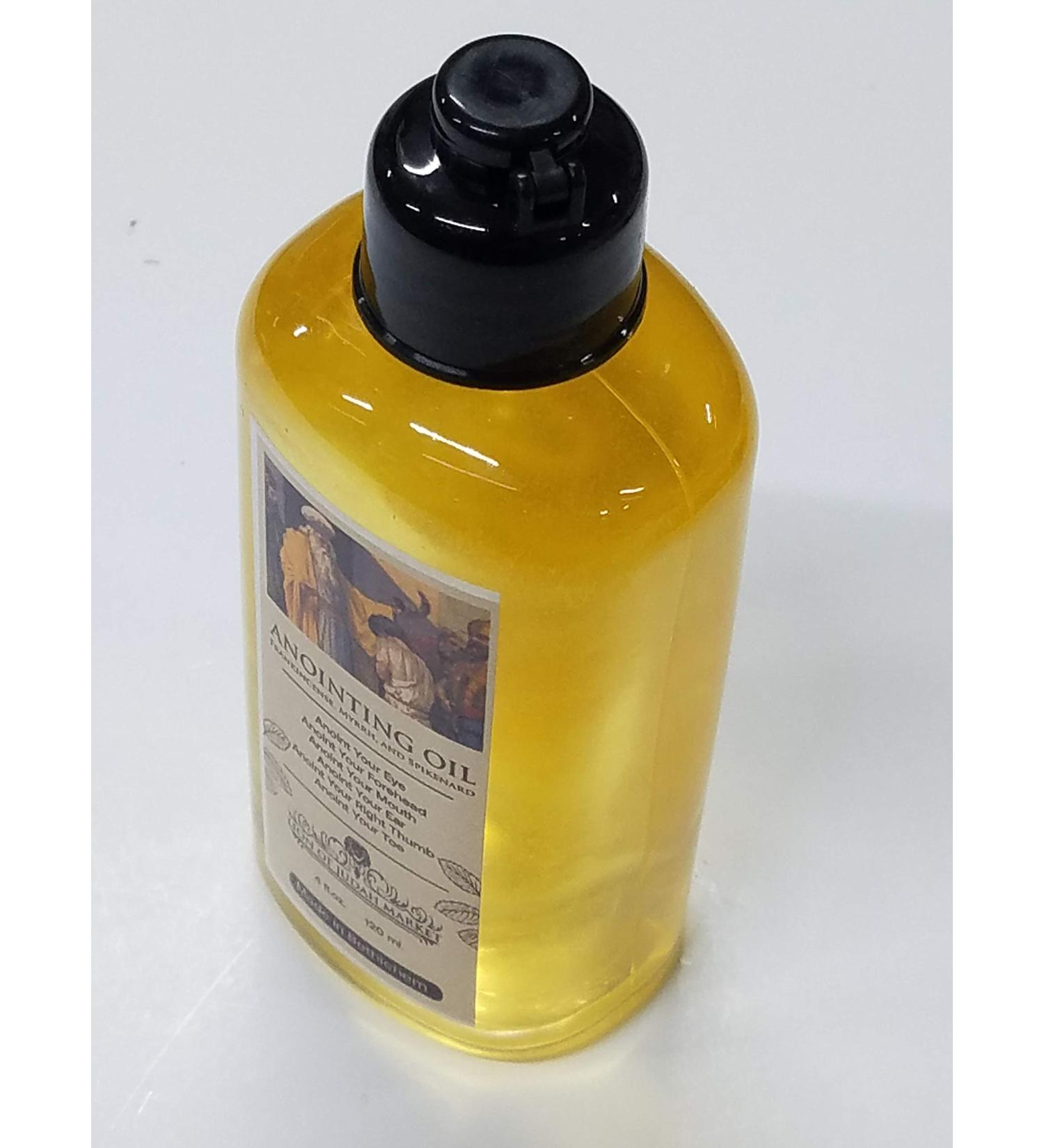 LION OF JUDAH MARKET Anointing Oil Frankincense Myrrh & Spikenard Authentic 120 Ml 4 Fl.oz Holy Land