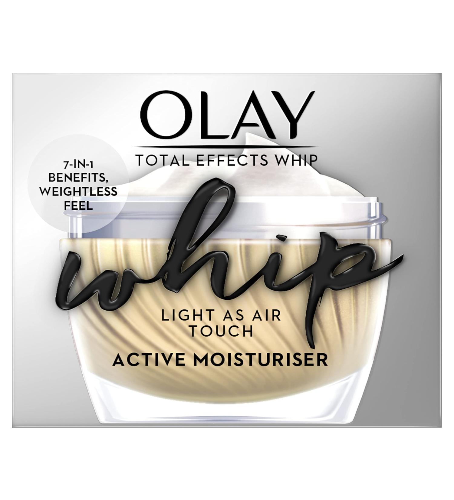 Olay Total Effects Whip Light As Air Moisturiser 7 Benefits In 1 50ml - Buy Online on GoSupps.com