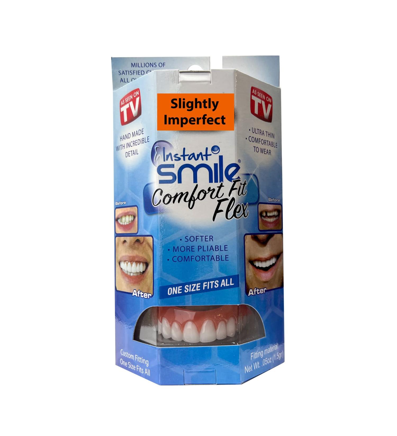 Instant Smile Comfort Fit Flex - Slightly Imperfect Natural White - One Size Fits Most - International Shipping Available - Buy Online on GoSupps.com