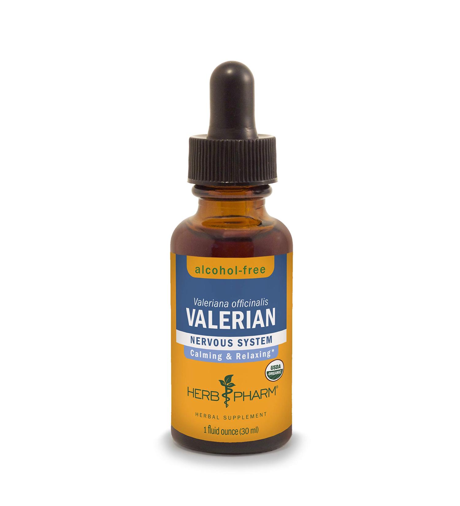 Herb Pharm Valerian Alcohol-Free Tincture 1 fl oz - Natural Sleep Aid & Relaxation - Buy Online on GoSupps.com