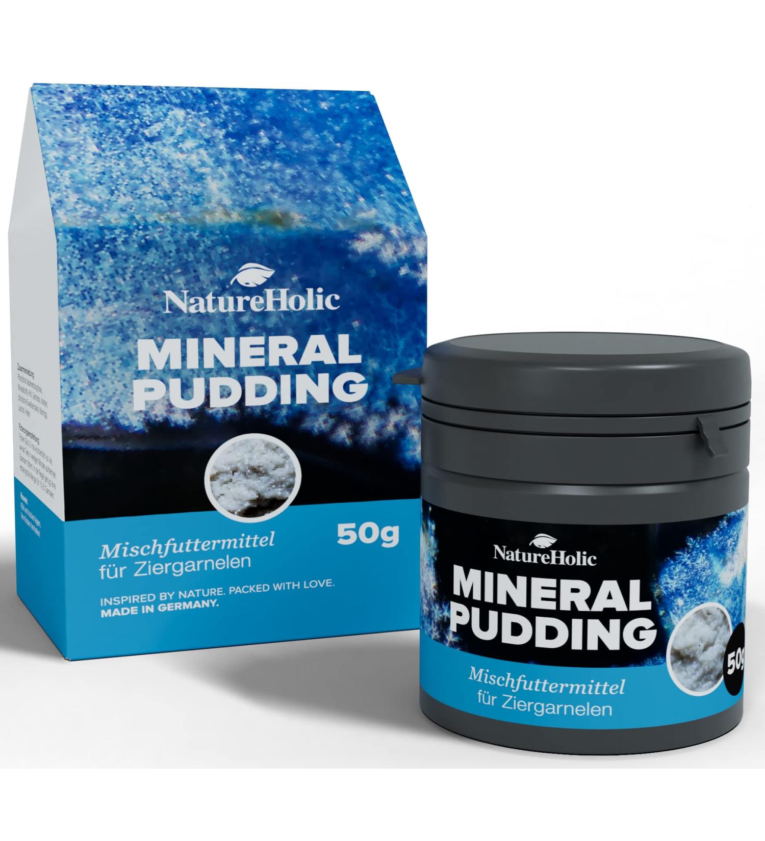 NatureHolic - MineralPudding Shrimp Food I Mineral Food for Invertebrates I Popular Pudding Consistency I Gentle Made I Made in Germany I 50ml - Buy Online on GoSupps.com