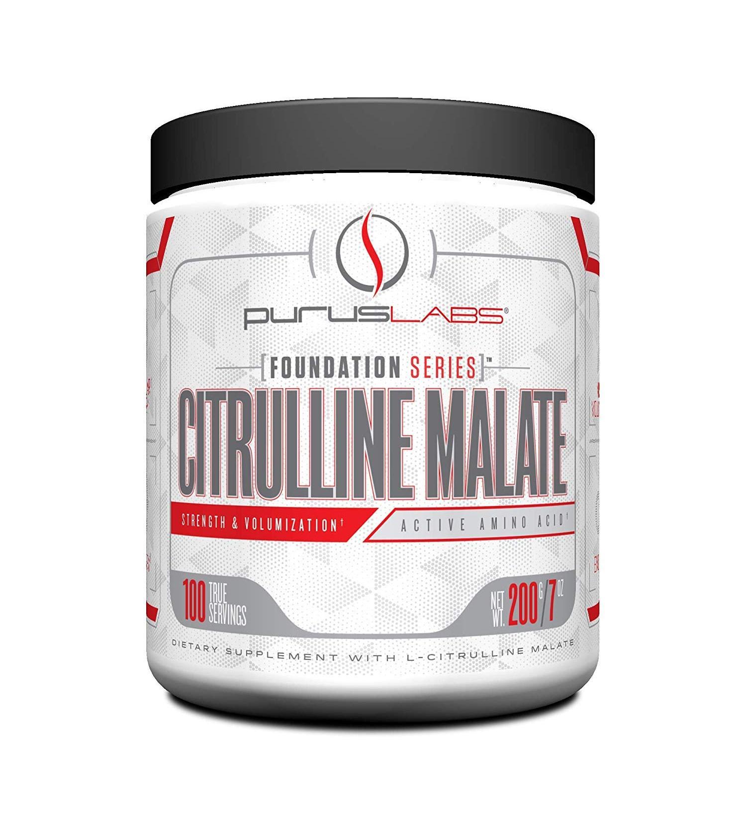 Purus Labs Foundation Series Citrulline Malate Powder | Active Amino Acid L-Citrulline | Strength Volume & Recovery | 100 Servings (Unflavored) - Buy Online on GoSupps.com