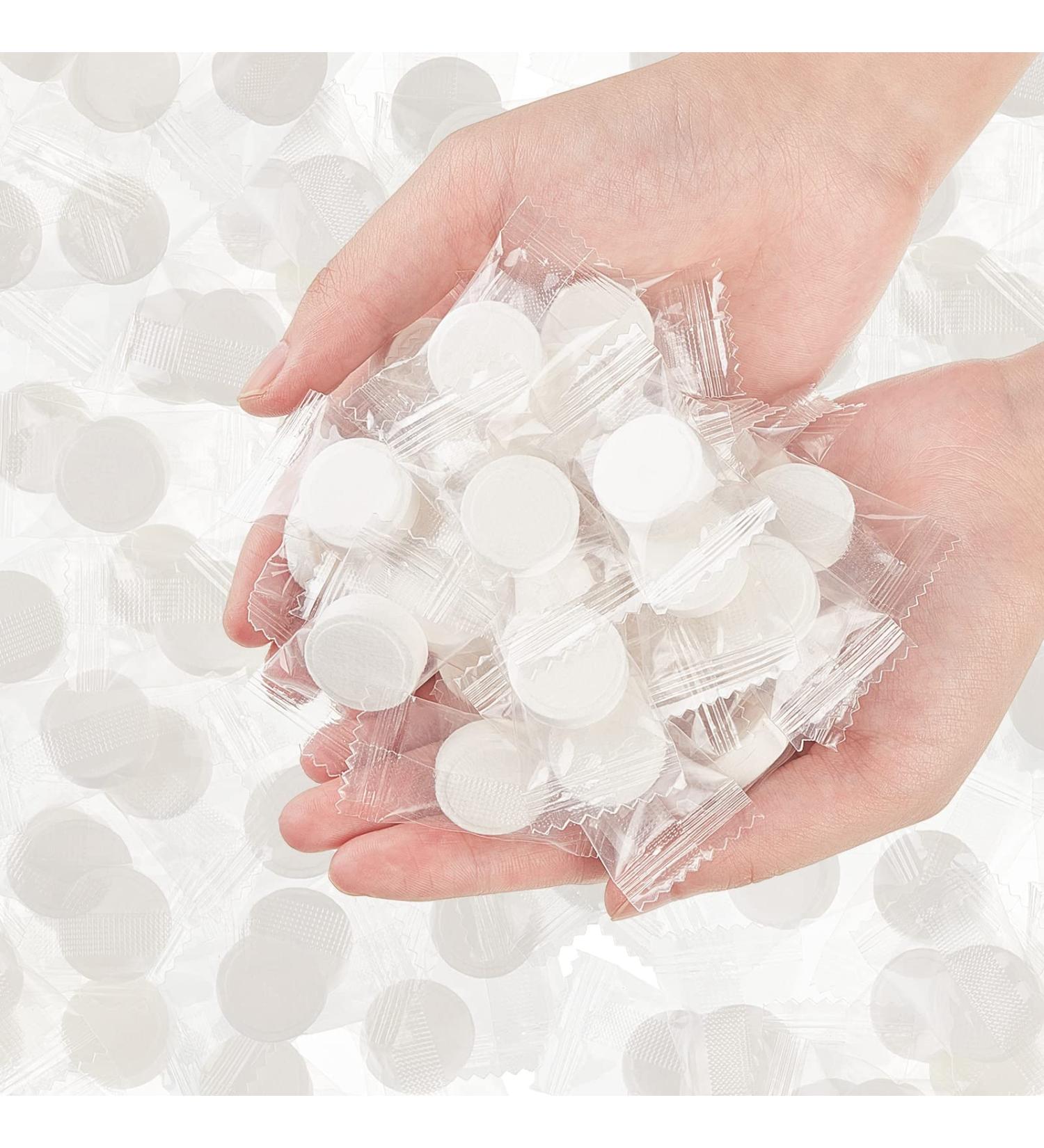 Juexica 1000 Pcs Mini Compressed Towel Tablets - Portable Coin Tissues for Travel & Camping - Buy Online on GoSupps.com