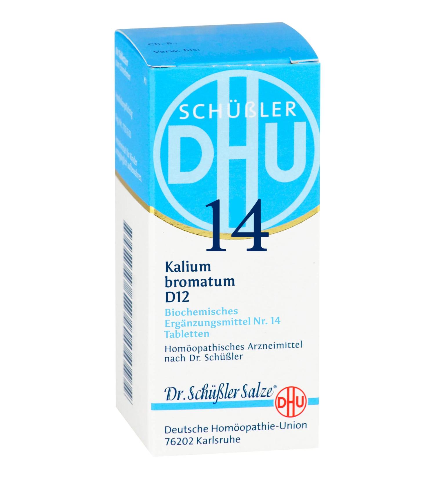 DHU Schuessler Salt No. 14 Kalium bromatum D12 Tablets 80 Tablets