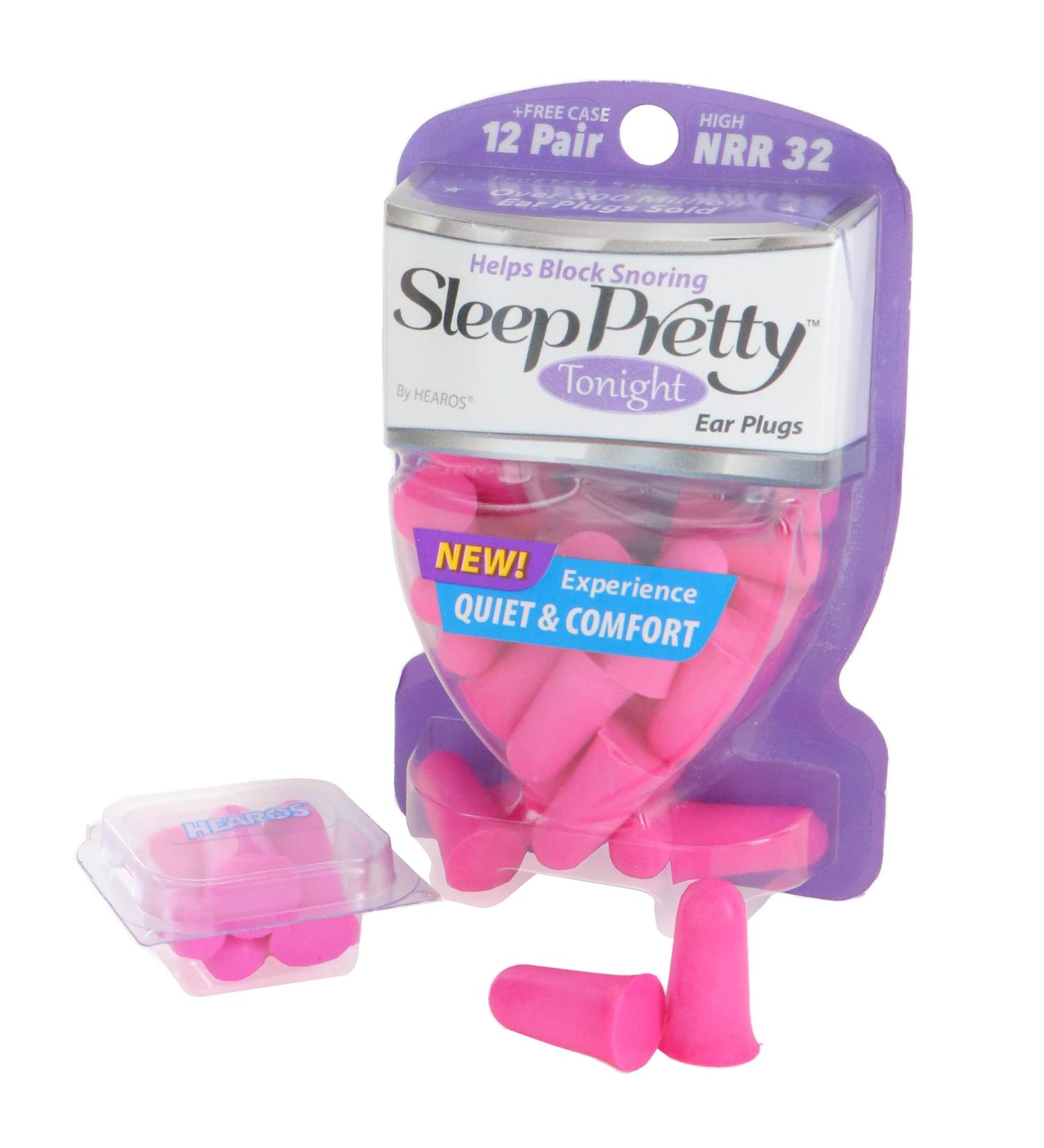 Buy Hearos Sleep Pretty Tonight Foam Ear Plugs - 32 NRR 12 Pairs Purple | Best Hearing Protection for Sleep | International Shipping - Buy Online on GoSupps.com
