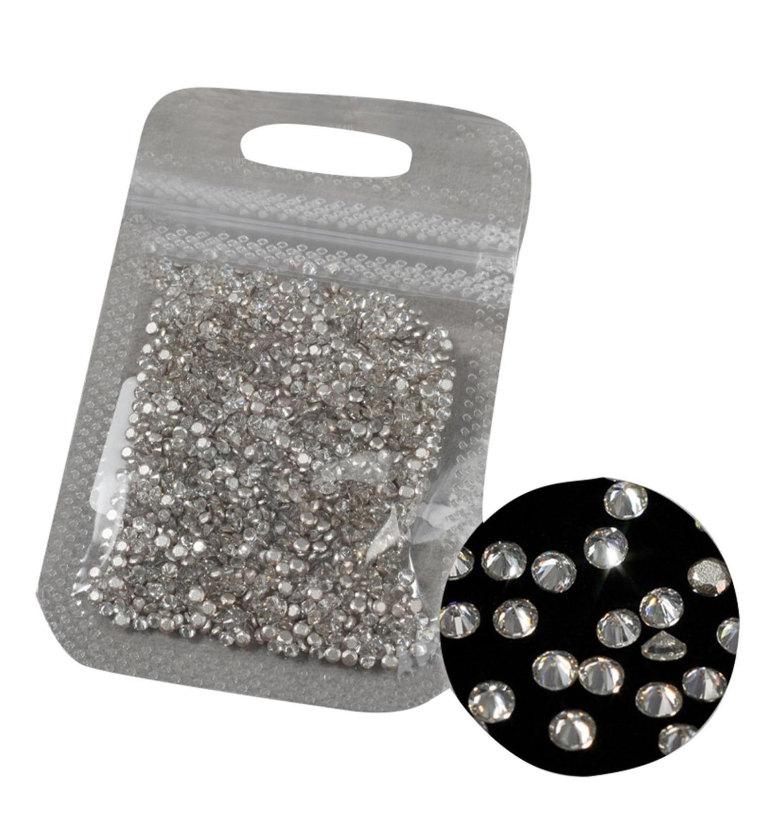 1440pcs Nail Rhinestones Flat Back Nails Craft Create Beautiful Nails Art And Decorations Clothing Embellishments Nails Art Decoration 01 round - Buy Online on GoSupps.com