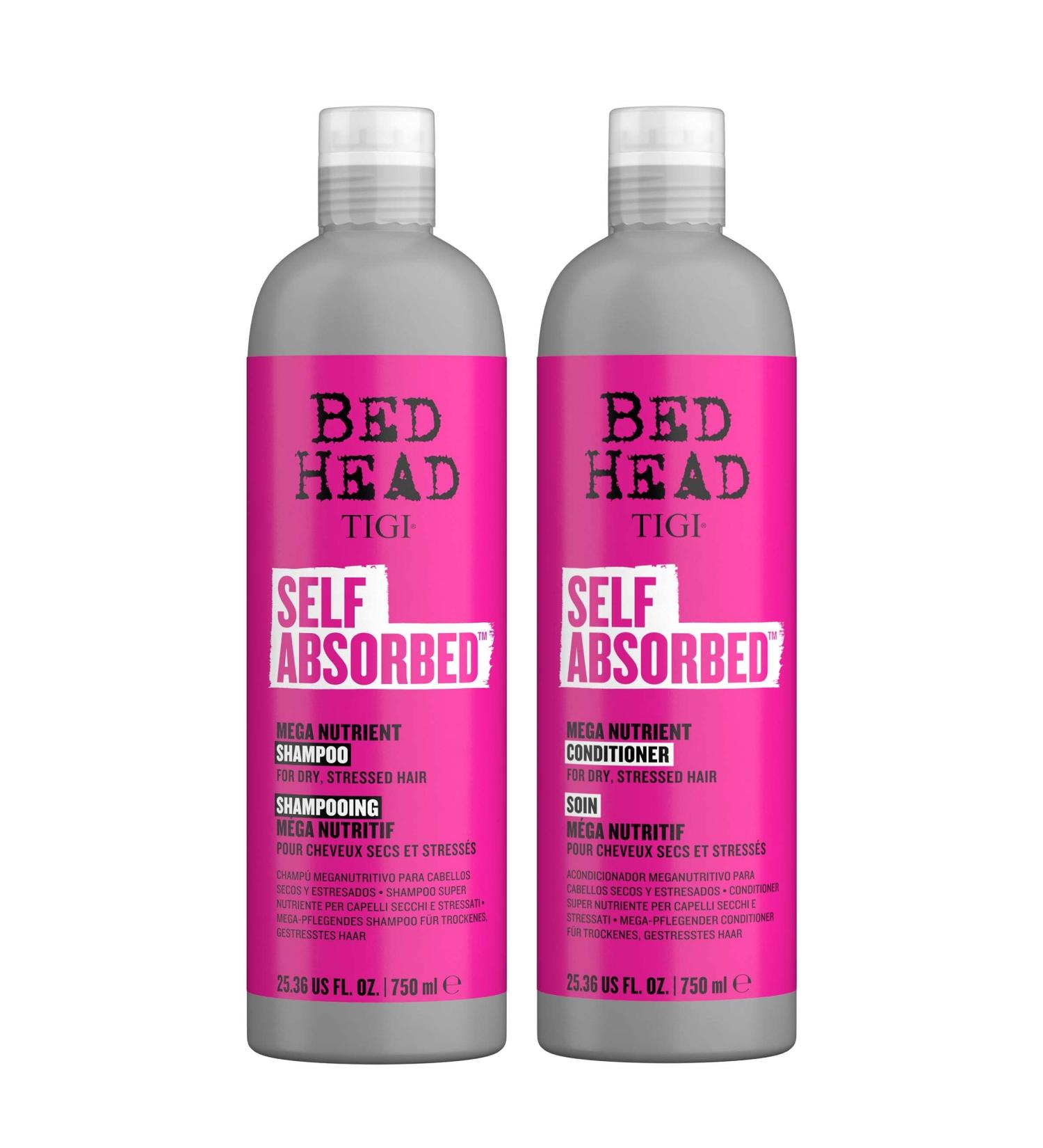TIGI Bed Head Self Absorbed Shampoo & Conditioner 25.36 Fl Oz - Nourishing Hair Care Set for Dry Hair - Repair and Strengthen From Within (Pack of 2) - Buy Online on GoSupps.com
