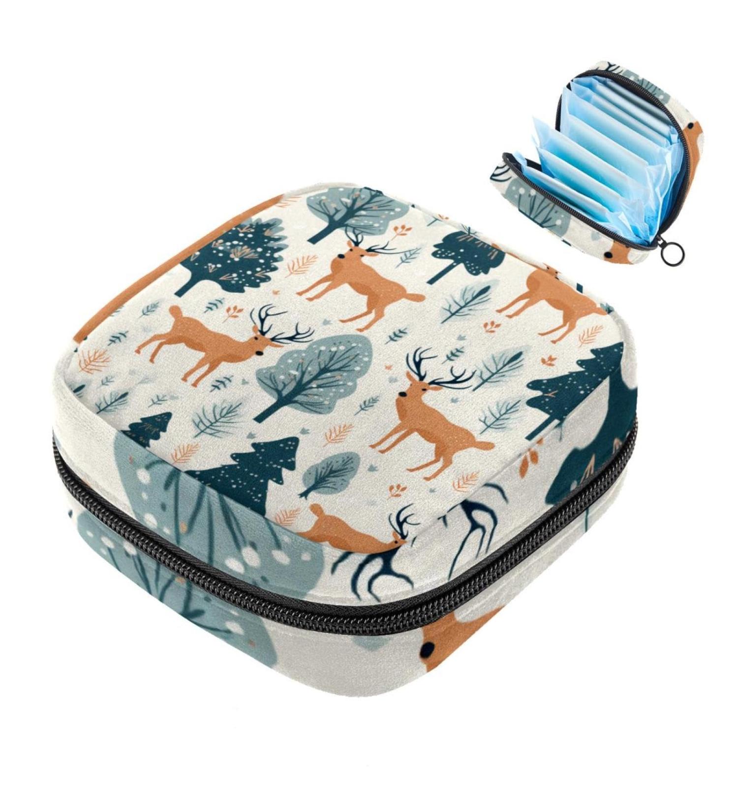 Buy Muooum Menstrual Artery Zipper Bag for Women - Christmas Gingerbread Man | 1 Count Flip Bag for Tampons - Buy Online on GoSupps.com