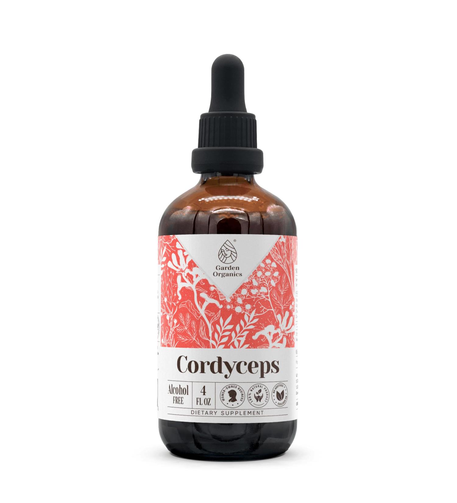 Cordyceps Alcohol-Free Natural Tincture Extract Immune System Booster Liquid Drops Made from 100% Cordyceps Militaris Dried Mushroom (4 fl oz) 4 Fl Oz (Pack of 1) - Buy Online on GoSupps.com