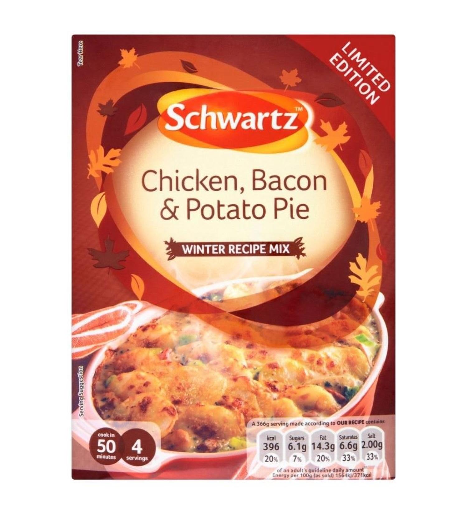 Schwartz Schwartz Limited Edition Chicken Bacon & Potato Winter Recipe Pack of 6 (35g)
