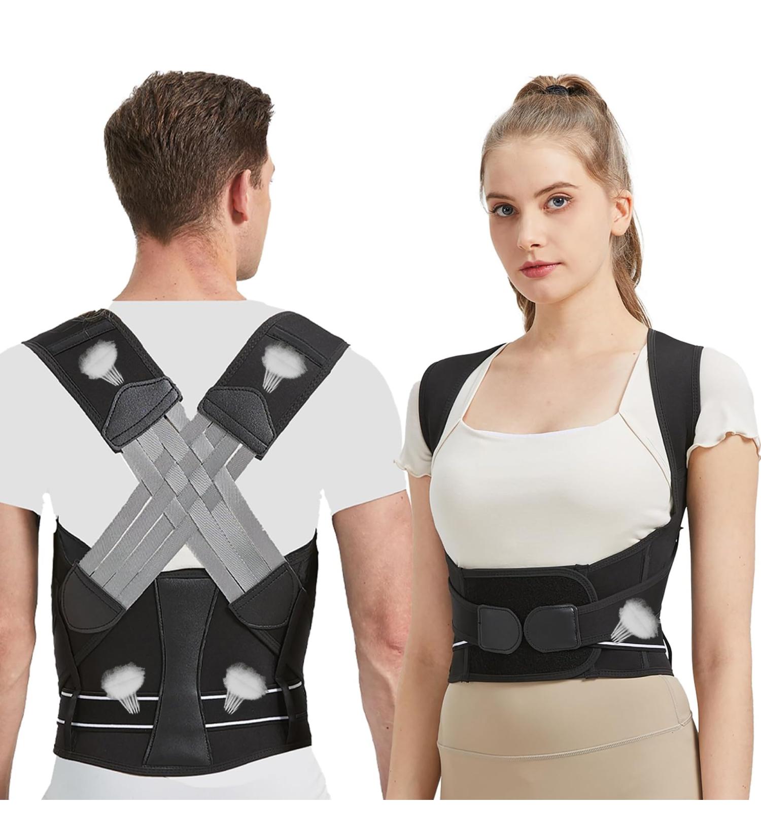 Douxia Adjustable Back Keeping Belts - Posture Correction for Men & Women | Breathable Back Bandage for Spine & Shoulder Support (Size XL) - Buy Online on GoSupps.com