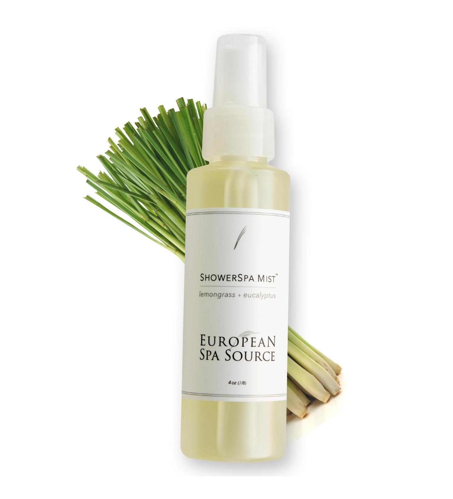European Spa Source Energizing Lemongrass + Eucalyptus ShowerSpa Mist Spray for Aromatherapy at Home Spa Experience Sinus Congestion Relief and Tension Relief 4 fl oz. - Buy Online on GoSupps.com