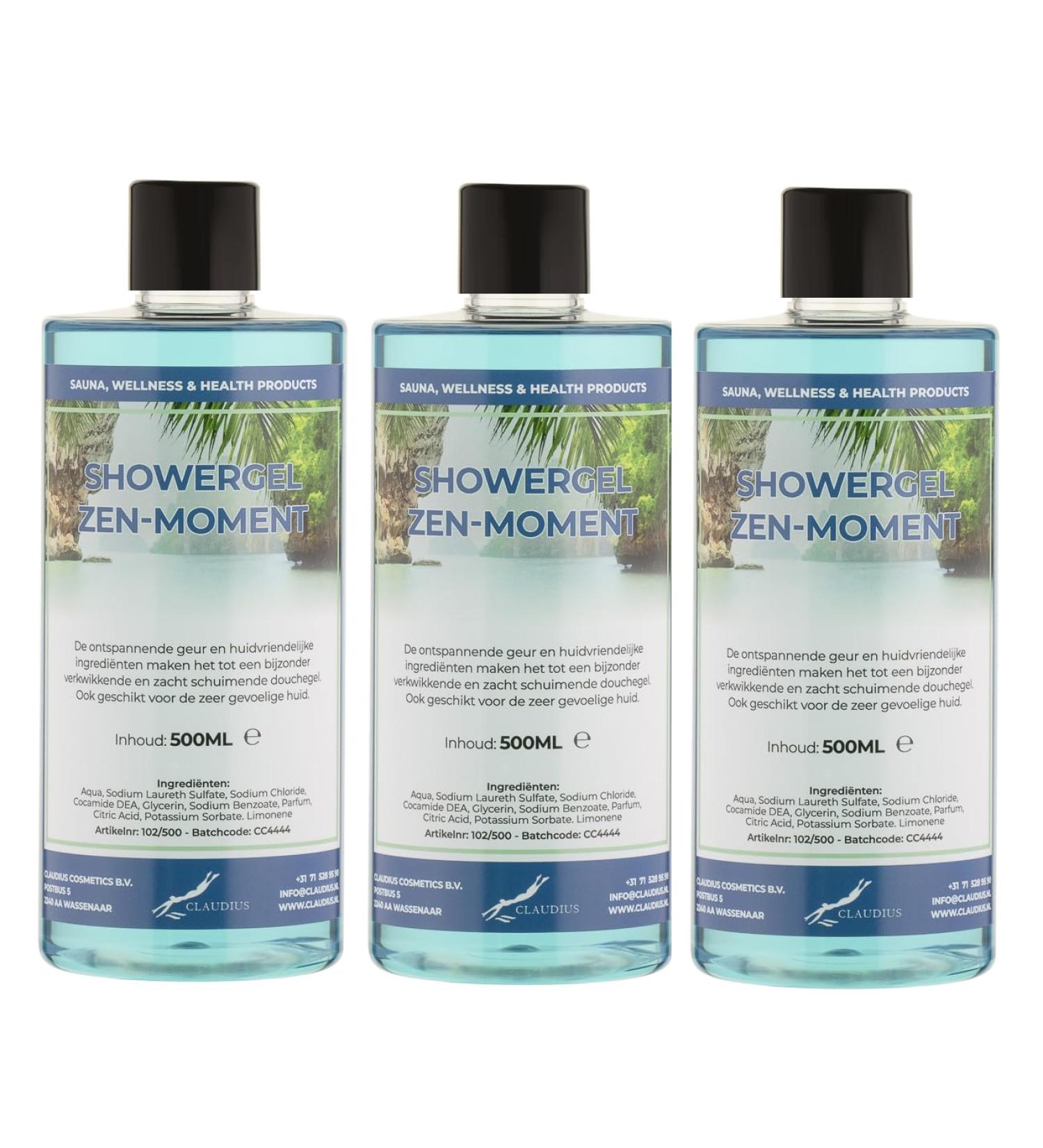Claudius Shower Gel Zen Moment 500 ml set of 3 pieces Shower gel