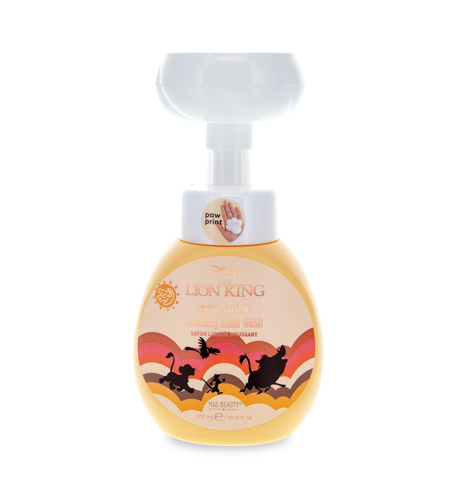 MAD Beauty Disney Lion King Reborn Foaming Hand Wash | Tropical Mango & Papaya Scent | Paw-Shaped Foam | Cruelty-Free | Gift for Kids & Adults