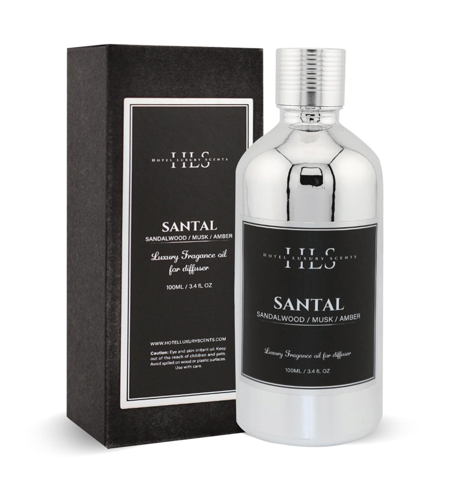 Santal Essential Oil for Diffuser Luxury Sandalwood & Musk Blend (3.4 Fl Oz) - Made in USA Aromatherapy Oil - Buy Online on GoSupps.com