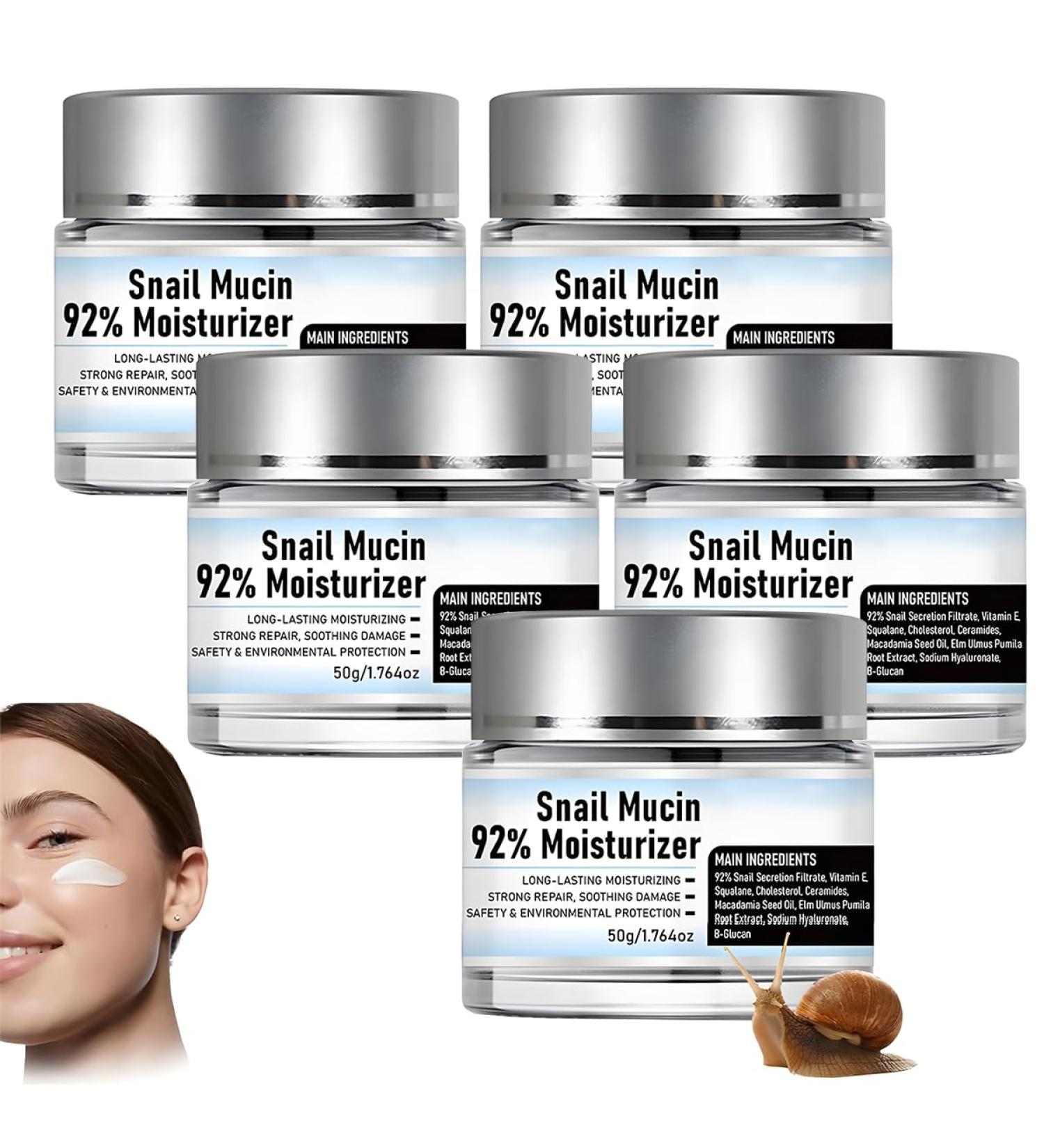 Snail Secretion Filtrate Nourishing Cream | 92% Snail Mucin Moisturizer | Daily Face Gel Cream for Hydrated Skin - Buy Online on GoSupps.com