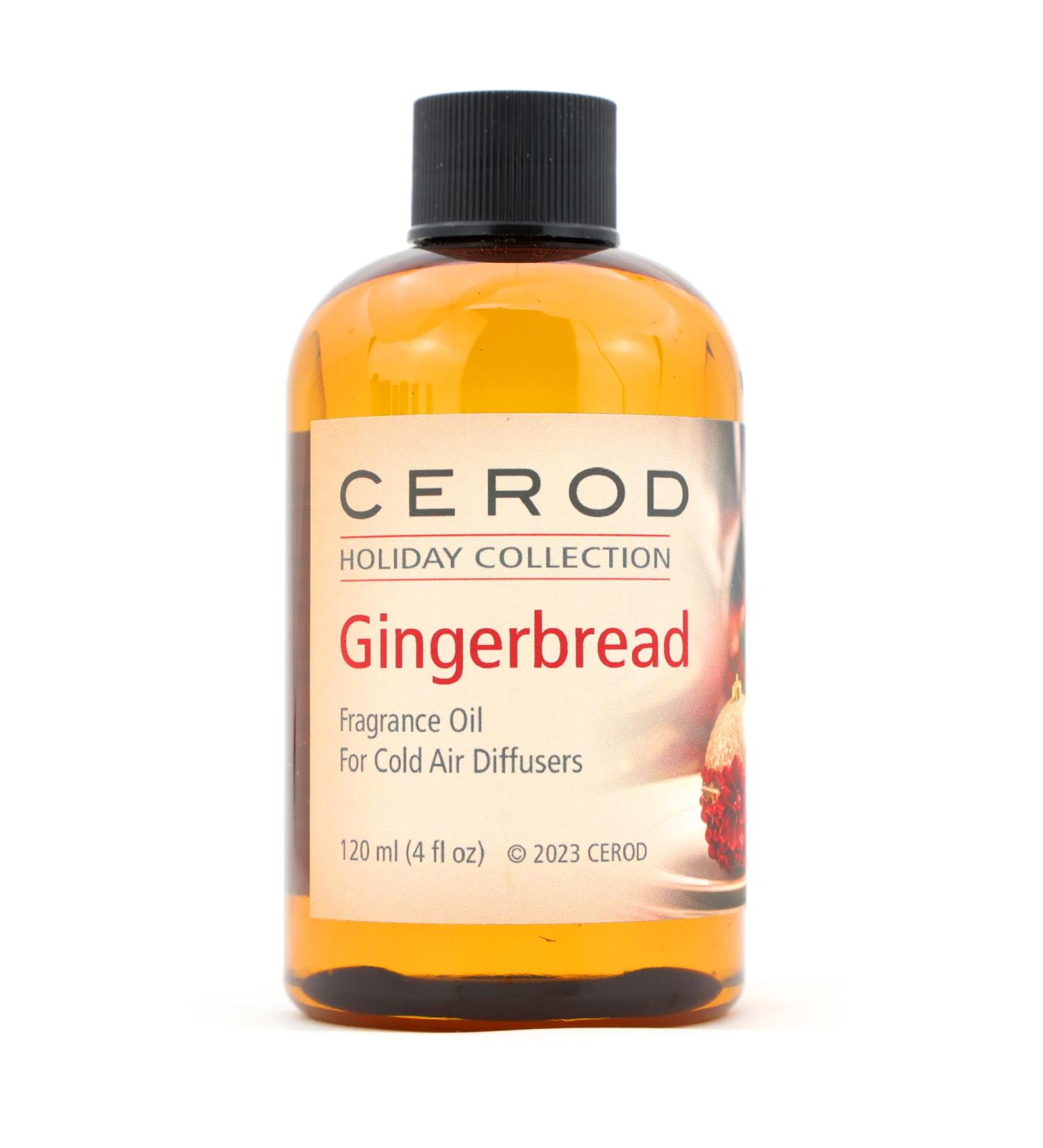 CEROD Holiday Collection | Gingerbread Fragrance Oil for Cold Air Diffusers | 4oz Aromatherapy Essential Oil - Cinnamon Nutmeg Clove Vanilla - Buy Online on GoSupps.com