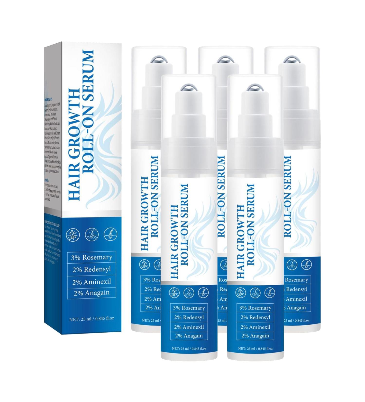 S rum capillaire roll-on au romarin pour la croissance des cheveux 25 ml contr le la chute des cheveux soin naturel du cuir chevelu contr le des frisottis chez les personnes g es (5) - Buy Online on GoSupps.com