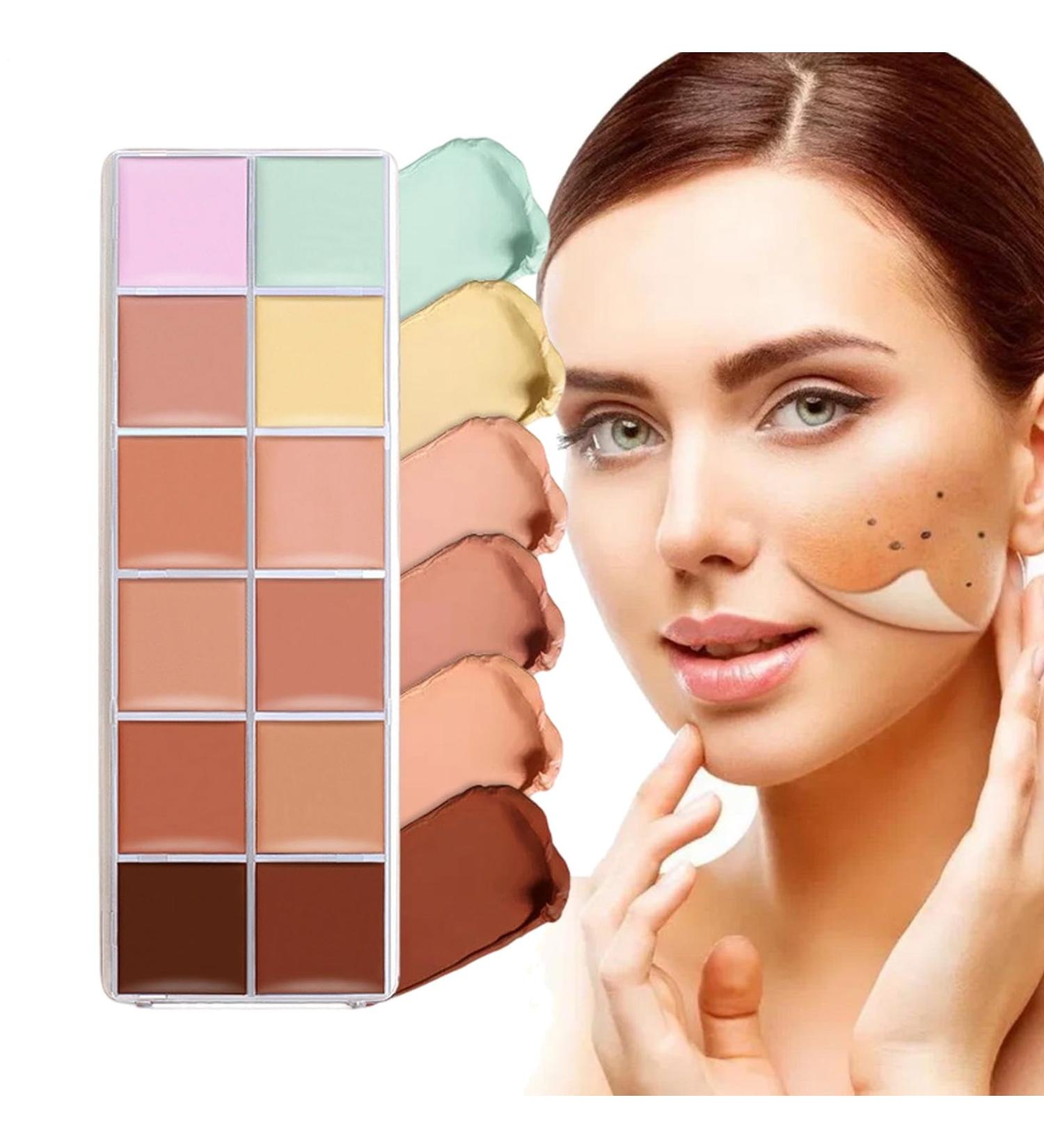 Concealer Palette - 12 Cream Concealers | Easy-to-Blend Concealer Makeup for Young People Teenagers Girls Family Colleagues and Friends - Buy Online on GoSupps.com