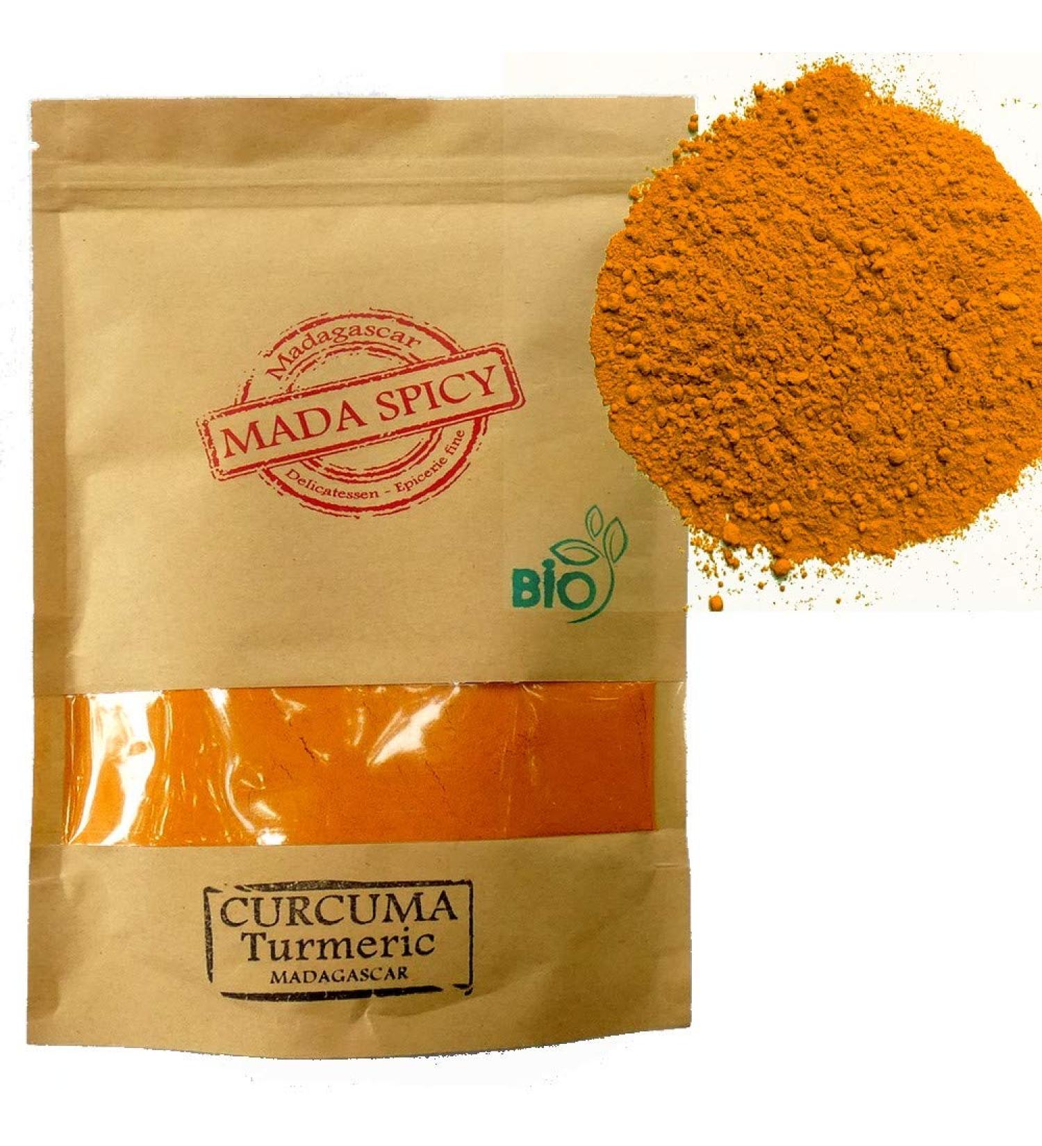 Turmeric organic powder from Madagascar 250g food zip bag. - Buy Online on GoSupps.com