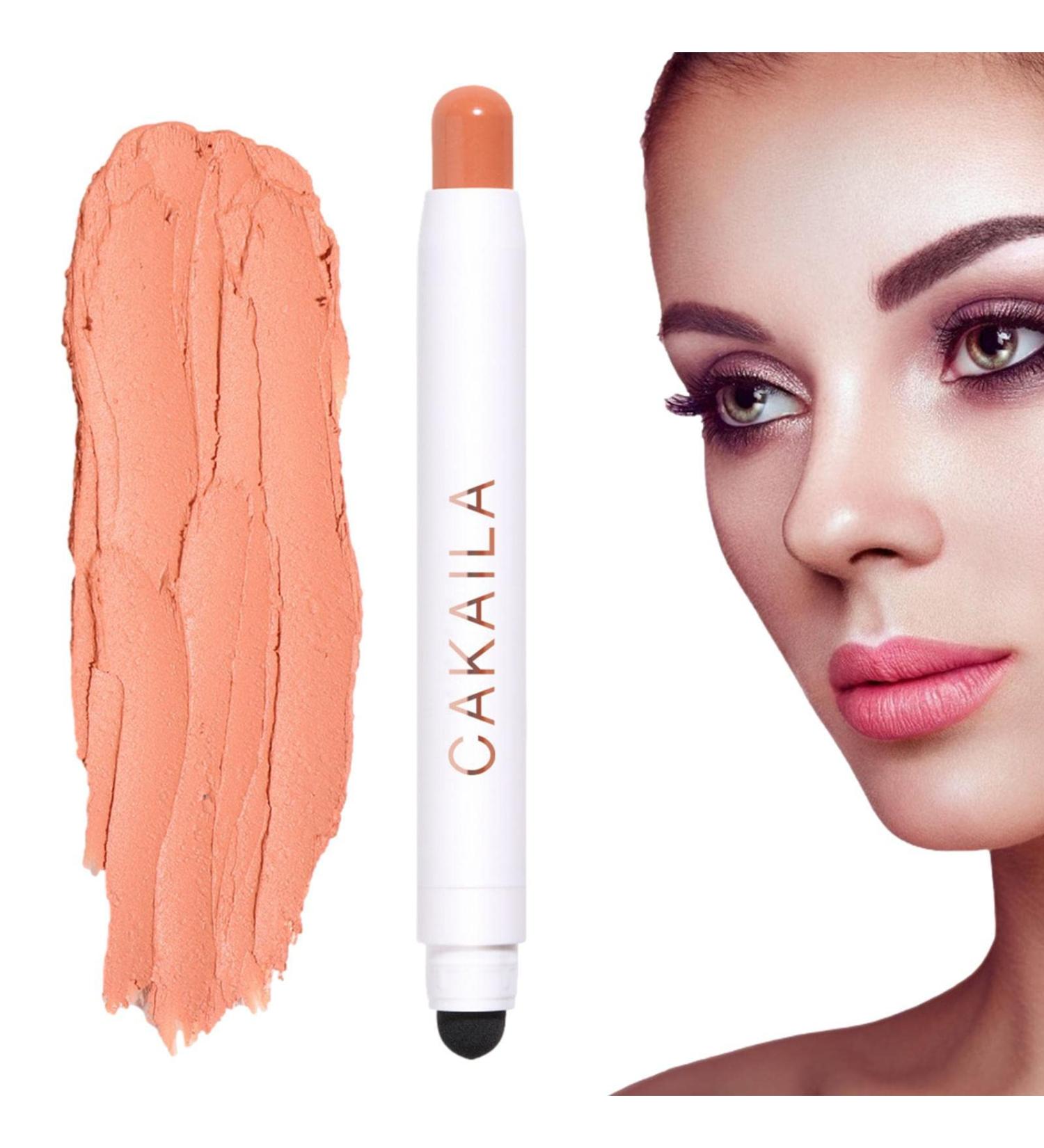 Eye Shadow Sticks | Double-end Matte Pearlescent Silkworm - Stick Highlighter Makeup Automatic Rotating for Women Girls - Buy Online on GoSupps.com