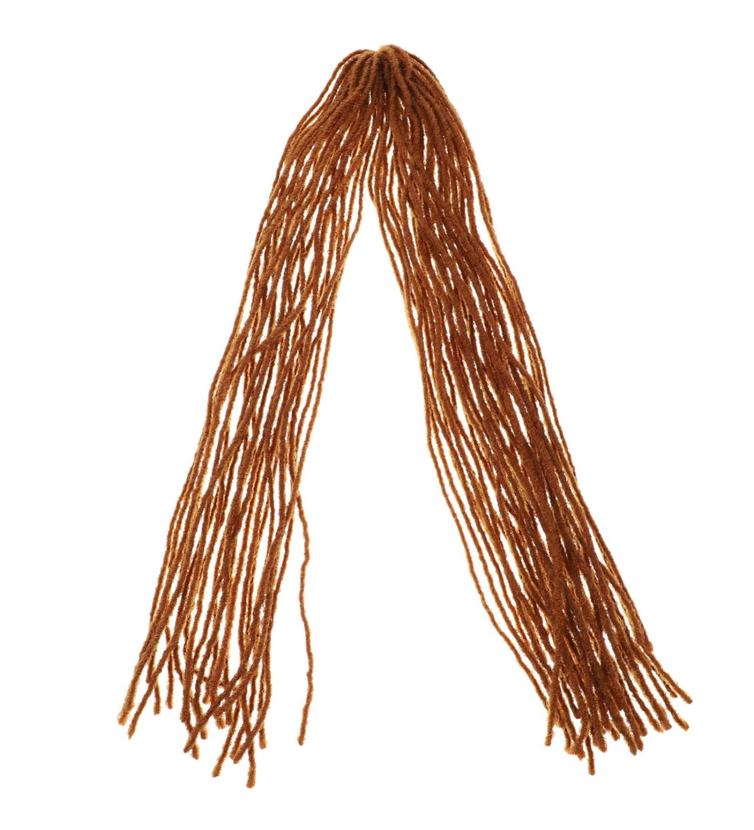Uonlytech Dirty Little Braids Braiding Hair Extensions Wig Extenstions Dreadlock Extension Dreads Extensions Human Hair Natural Wig Headband To Weave Men and Women High Temperature Wire Brown - Buy Online on GoSupps.com