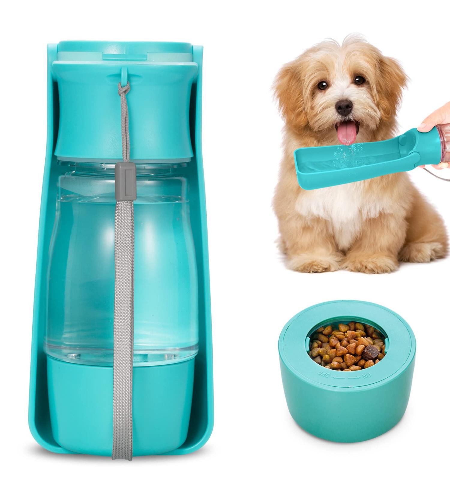Rainpal Portable Dog Drinking Bottle | Travel & Hiking Pet Water Feeder | Durable Leak-Proof Design - Blue Upgrade - Buy Online on GoSupps.com