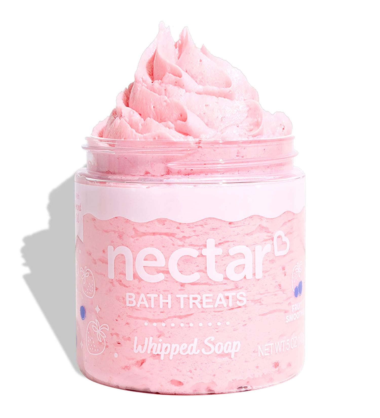 Nourishing Vegan Whipped Soap Cream - Fruit Smoothie Scent - 5 oz | Moisturizing Body Wash, Shave Butter for Women & Teens | Natural Ingredients, No Harsh Chemicals - Spa Gift - Buy Online on GoSupps.com