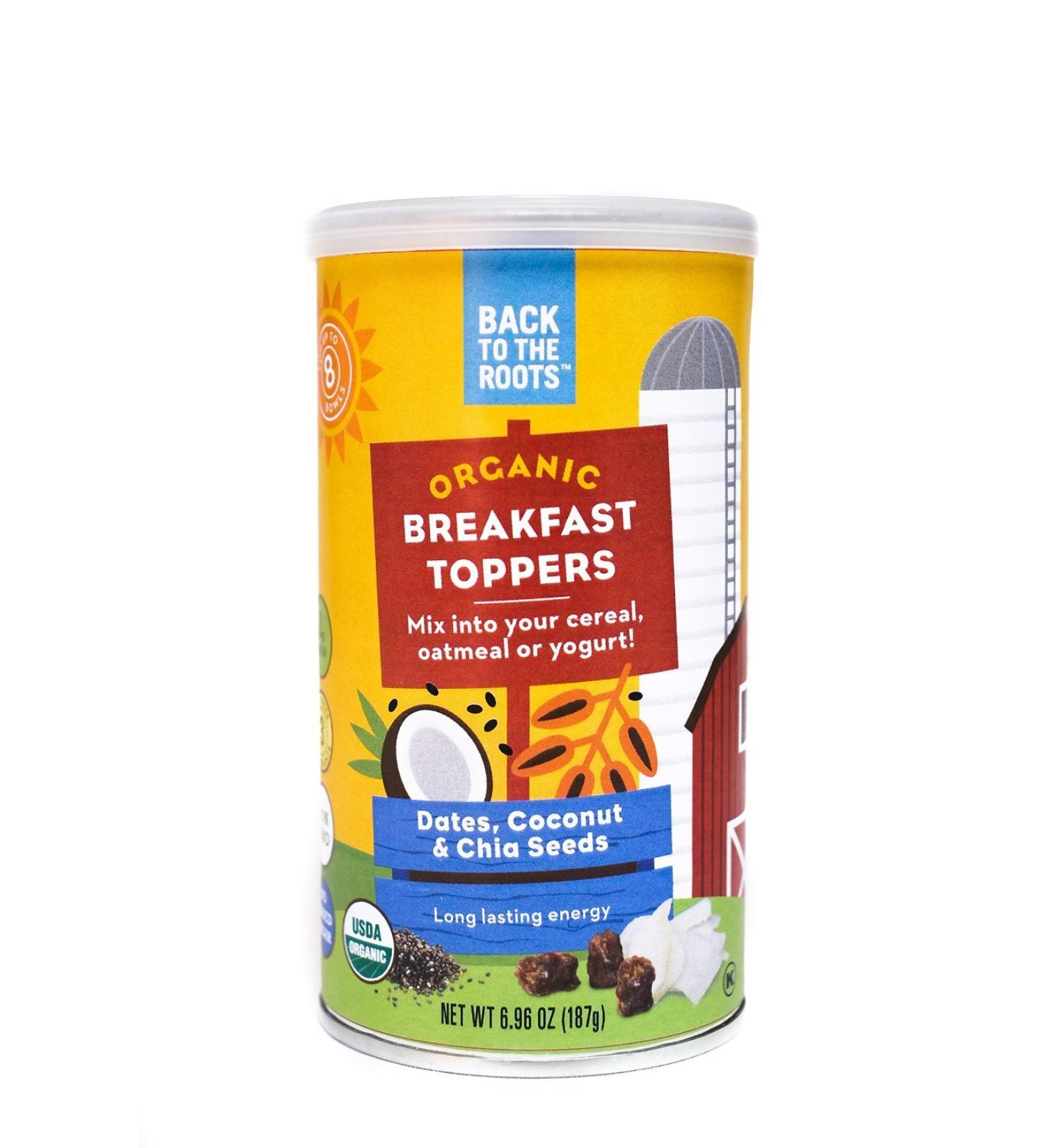 Back to the Roots Organic Breakfast Toppers: Dates Coconut and Chia Seeds 6.59 Ounce - Buy Online on GoSupps.com