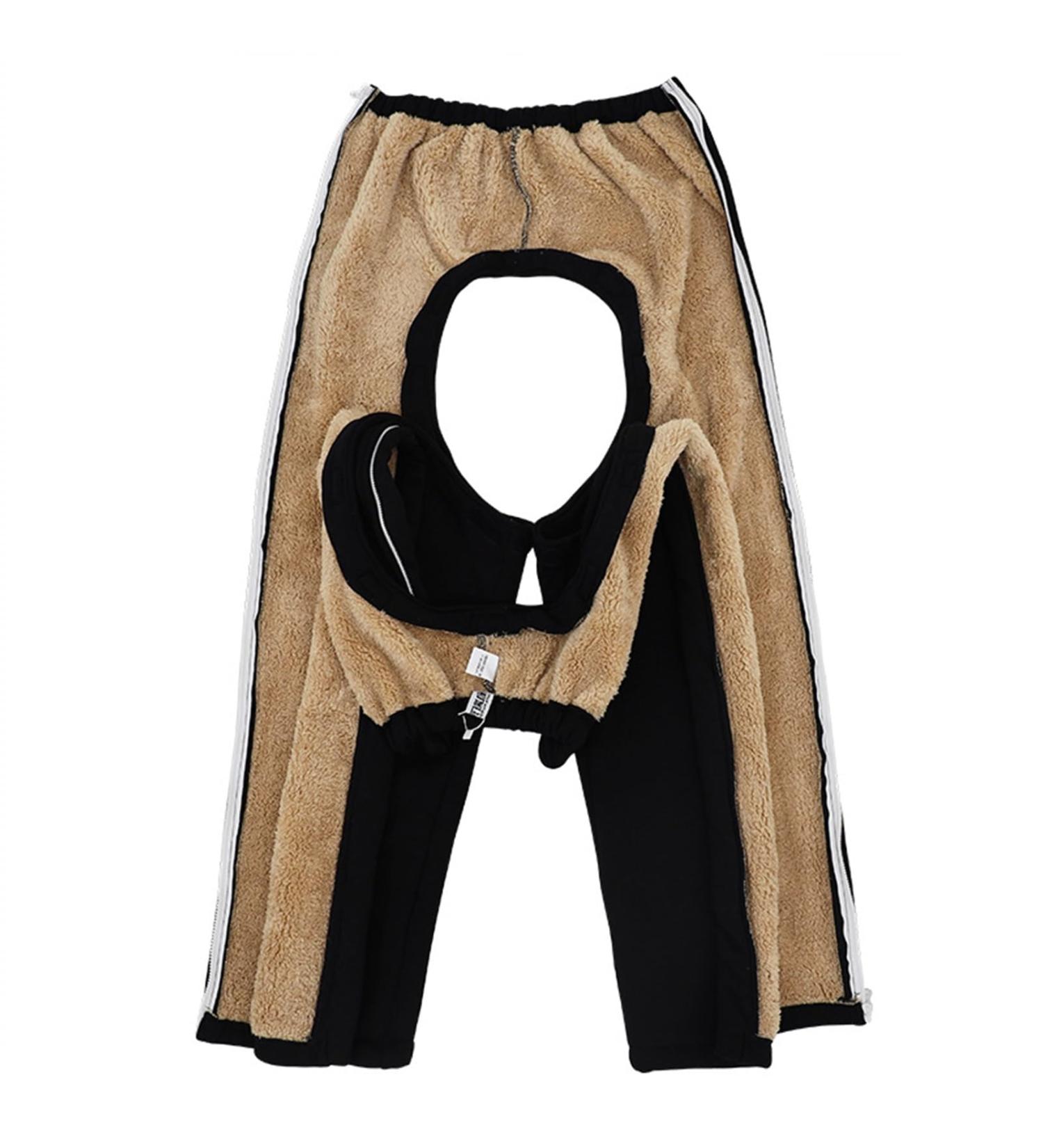 Bedridden Patient Clothing Patient Care Pants Winter Plus Velvet Incontinence Trousers Patient Pajamas Nursing Aid For Long Time Bedridden Wheelchair Fracture(Black XXX-Large) XXX-Large Black - Buy Online on GoSupps.com