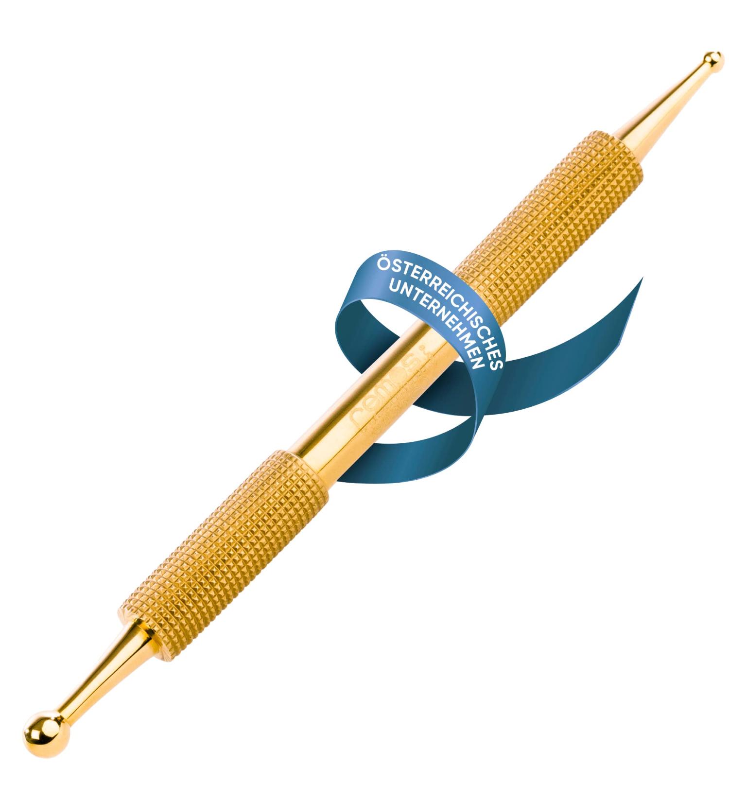 Buy REMOS Acupressure Meridian Pen - 10 cm Gold 2.5/4.5 mm Balls | International Shipping Available - Buy Online on GoSupps.com