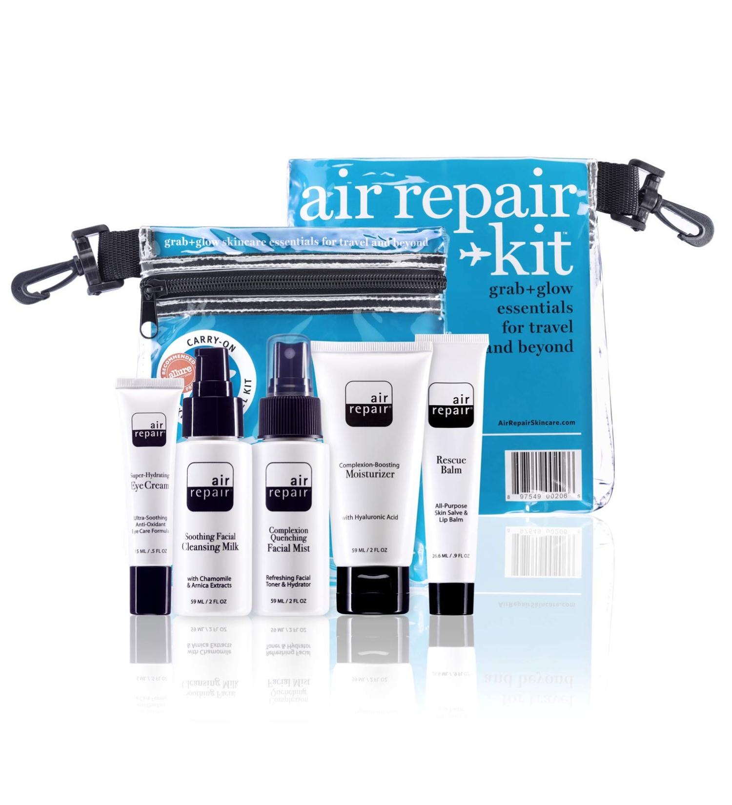 Air Repair Skincare Kit - Complete TSA Approved Skin Care Travel Package