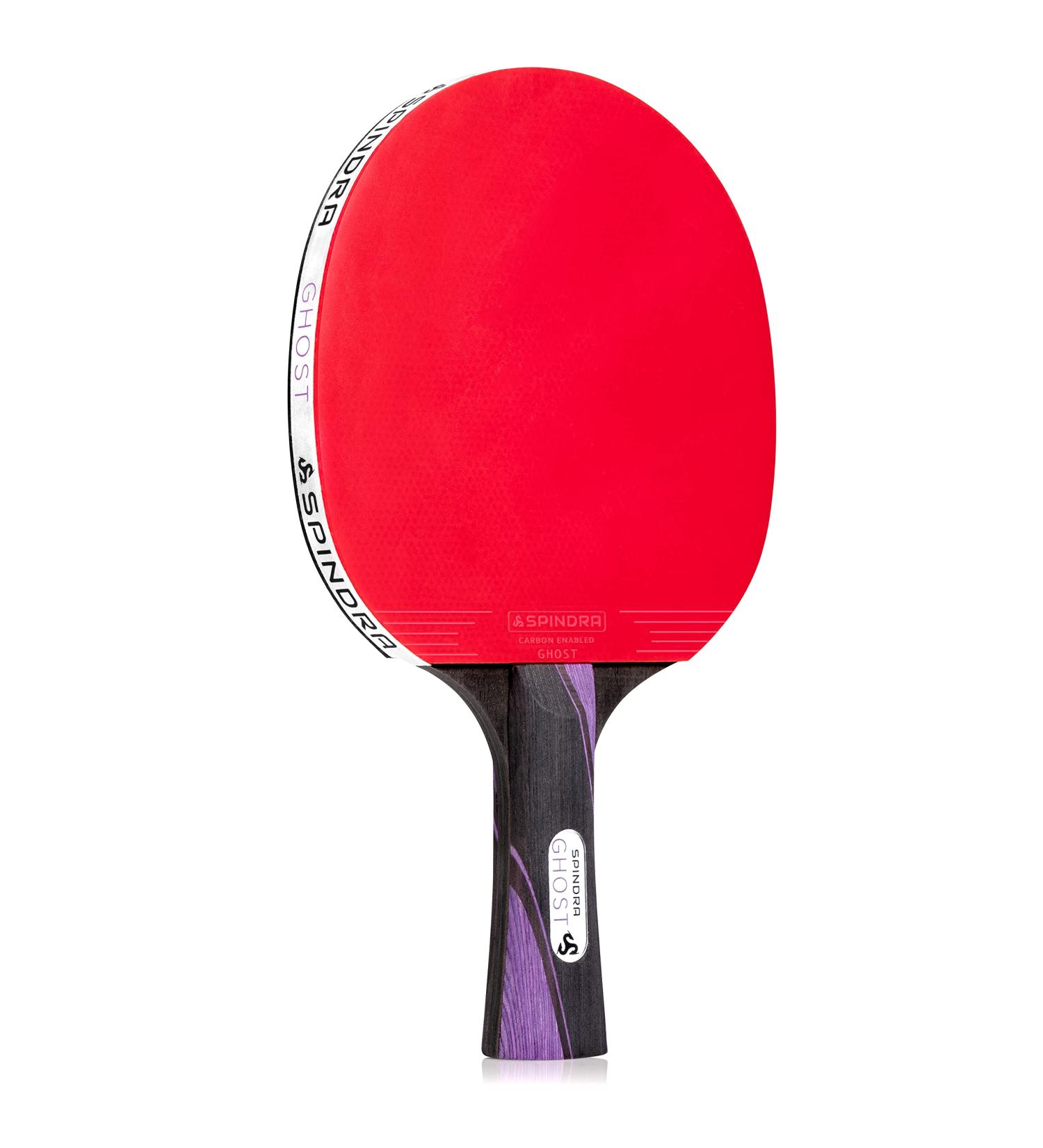 Spindra Ghost Performance Ping Pong Paddle - Dual Offensive Rubber, Durable Carry Case - Expert Table Tennis Racket for Winning Matches - Buy Online on GoSupps.com