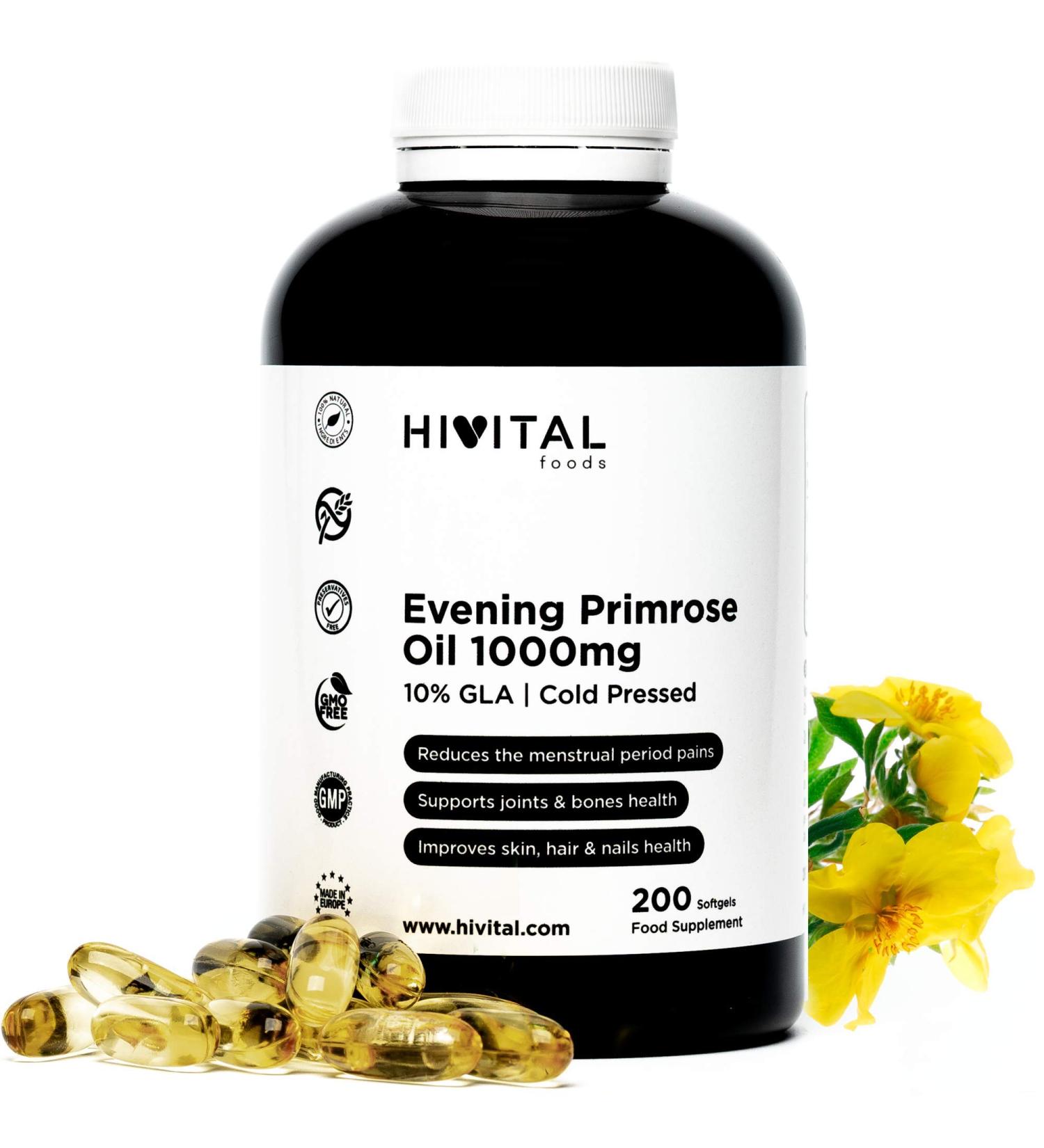 Nighting Cup Oil 1000 mg - Cold Pressed Softgel Capsules | 200 Count | Hormone Balance & Healthy Joints Skin Hair & Nails | 10% Omega-6 GLA - Buy Online on GoSupps.com