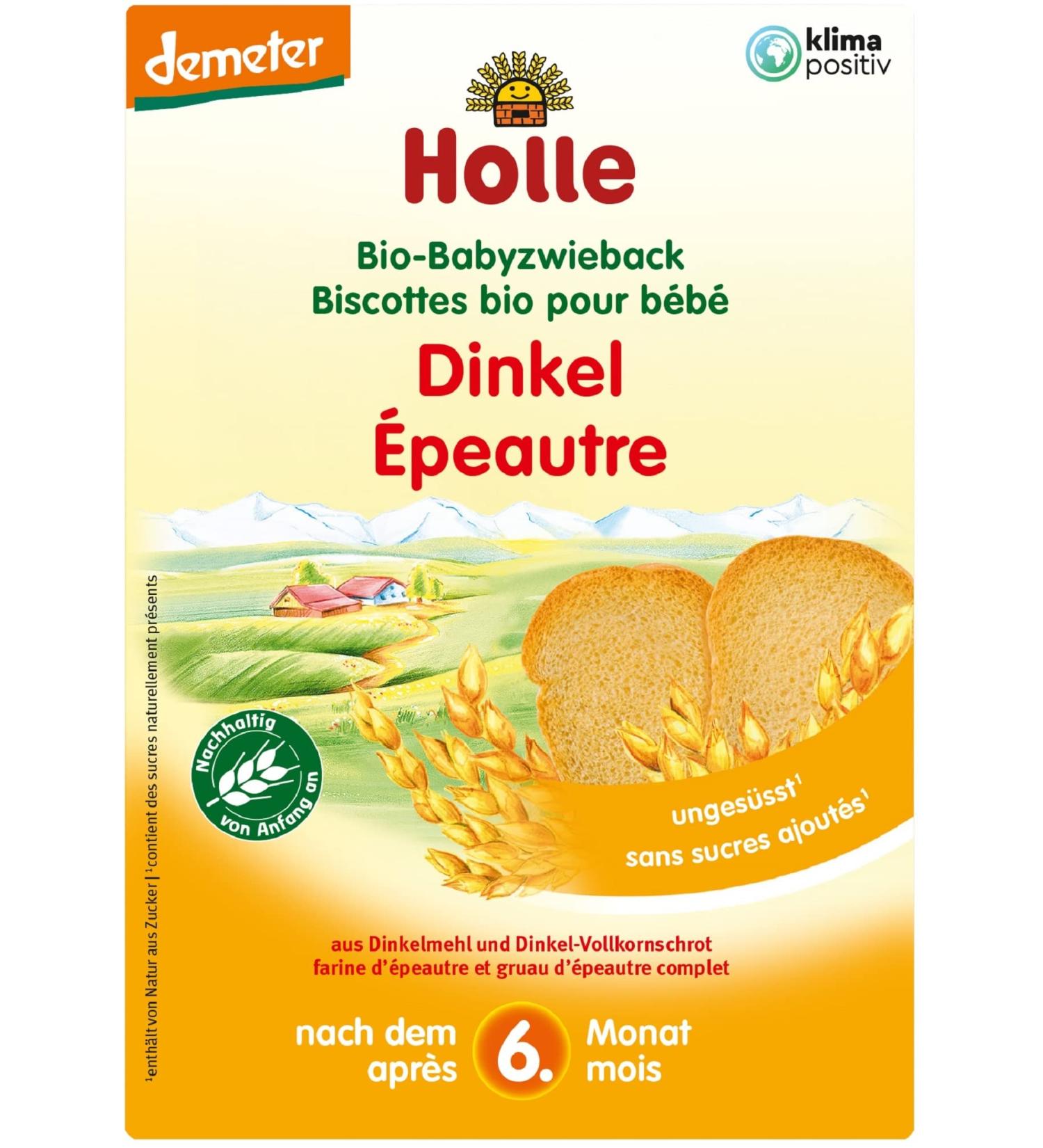 Holle Organic Baby Zwieback Spelt (2 x 200 gr) 200 g (pack of 2)