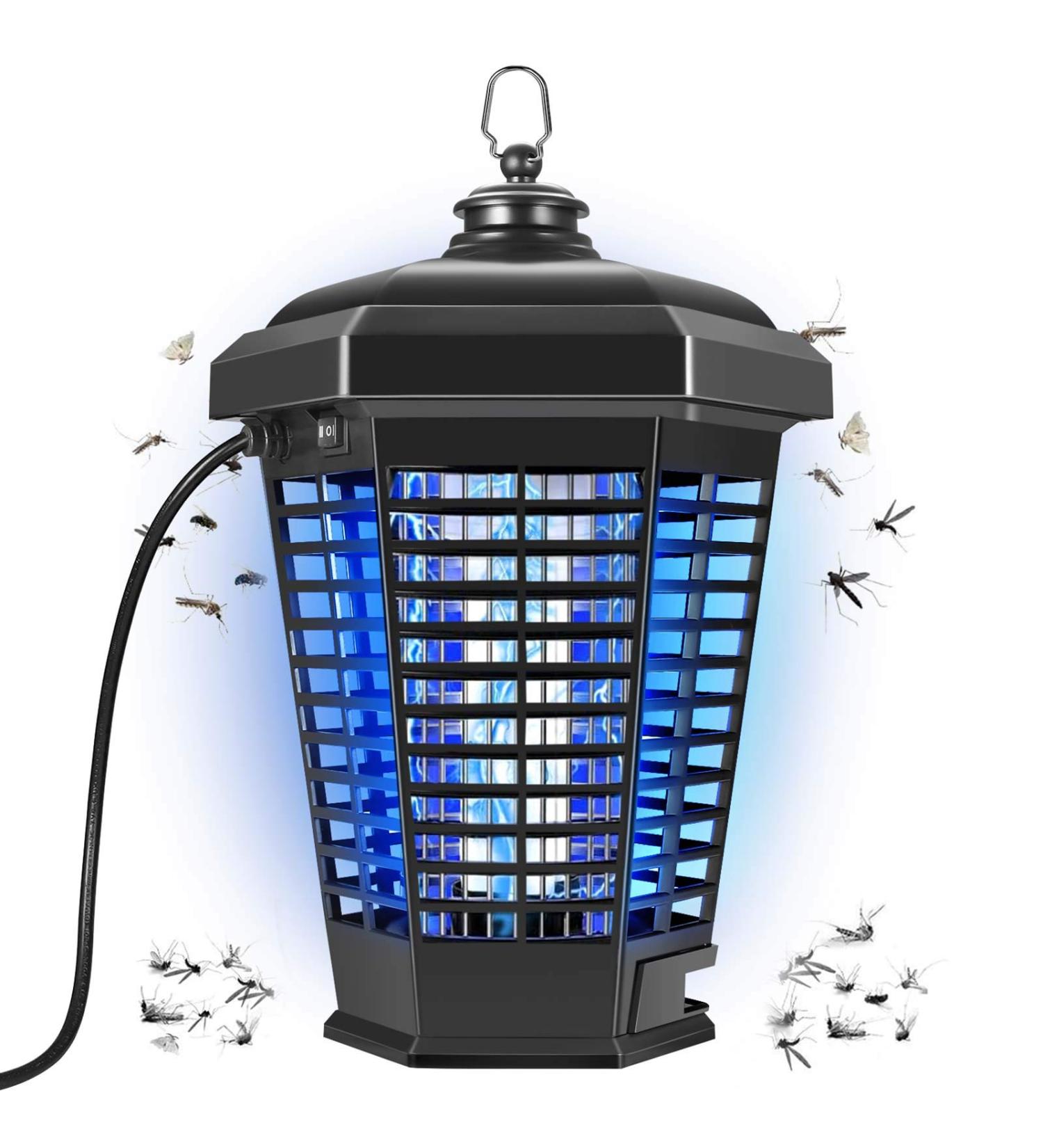 JCHOPE Electric Fly Trap - 4200V Indoor Mosquito Killer for Home, Backyard, Patio - 18W High Powered Fruit Fly and Moth Insect Trap (Black) - Buy Online on GoSupps.com