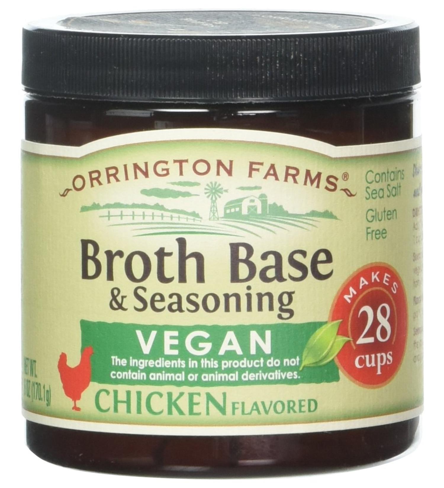 Orrington Farms Vegan Chicken Broth Base 6 oz (Pack of 3) - Plant-Based Stock Mix - Buy Online on GoSupps.com
