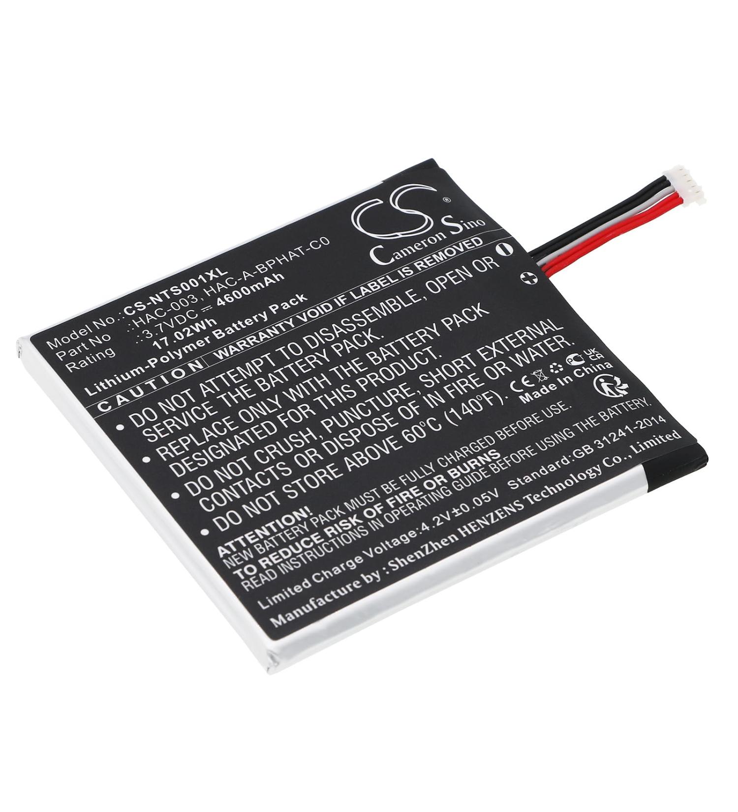 Buy HAC-A-BPHAT-C0 HAC-003 4600mAh Battery for HAC-S-JP/EU-C0 Switch HAC-001 - High Capacity & Compatible | International Shipping Available - Buy Online on GoSupps.com
