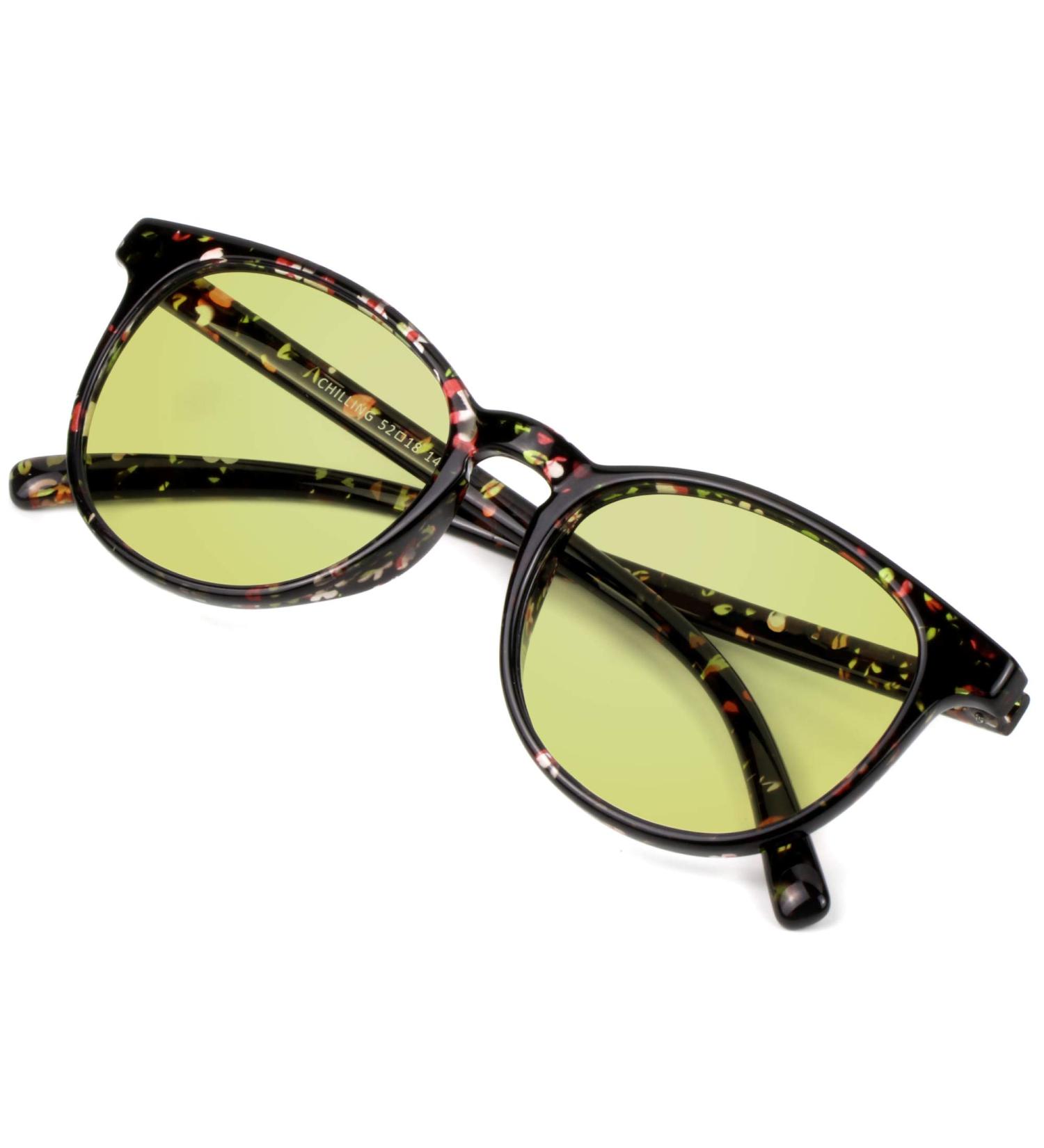 VisionGlobal Blue Light Blocking Glasses for Women - Oval Frame (Black Floral 0.00 Magnification) - Protect Your Eyes While Working or Reading - Buy Online on GoSupps.com