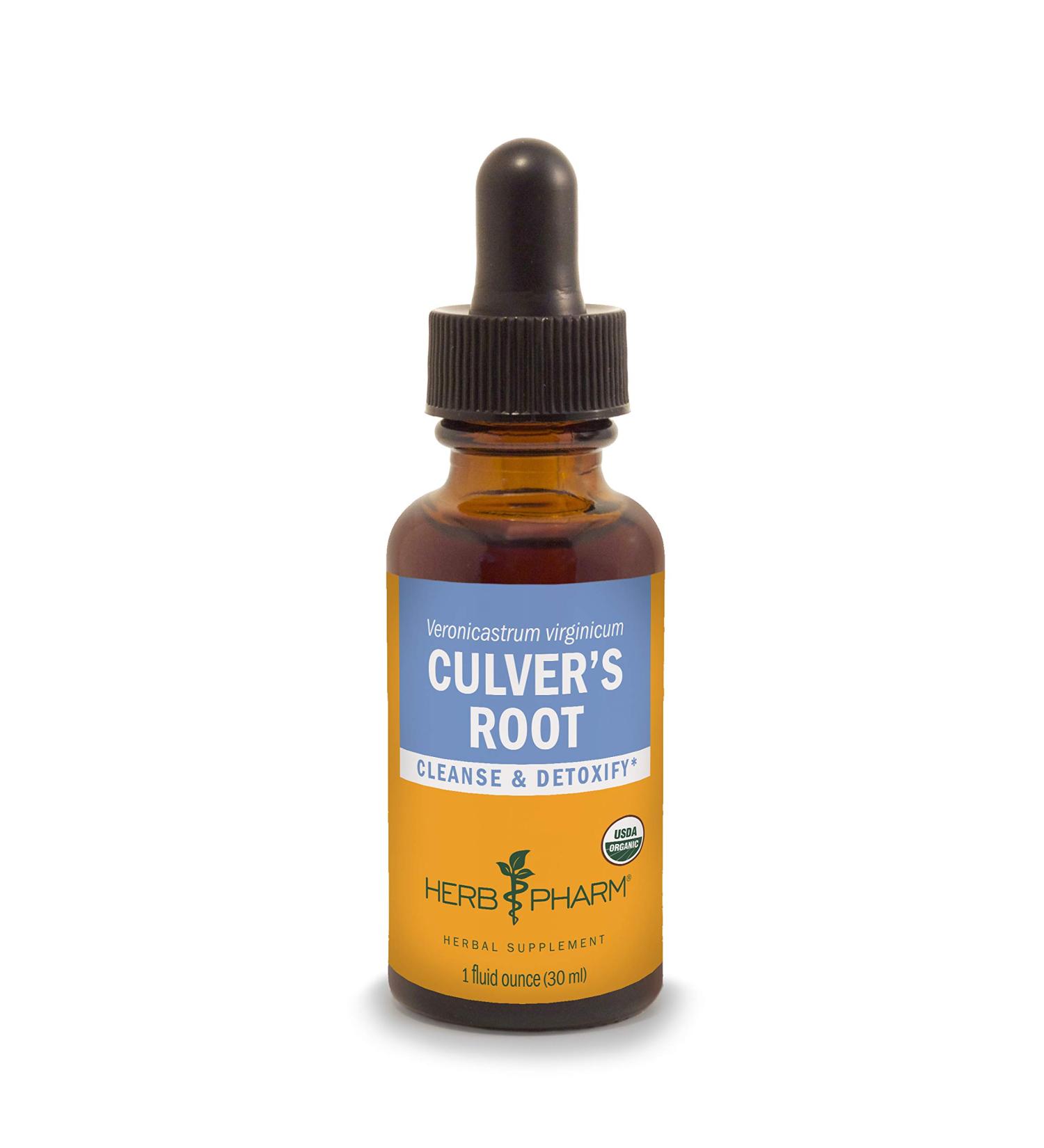 Herb Pharm Organic Culver's Root Extract - 1 Fl Oz for Cleansing & Detox - Buy Online on GoSupps.com