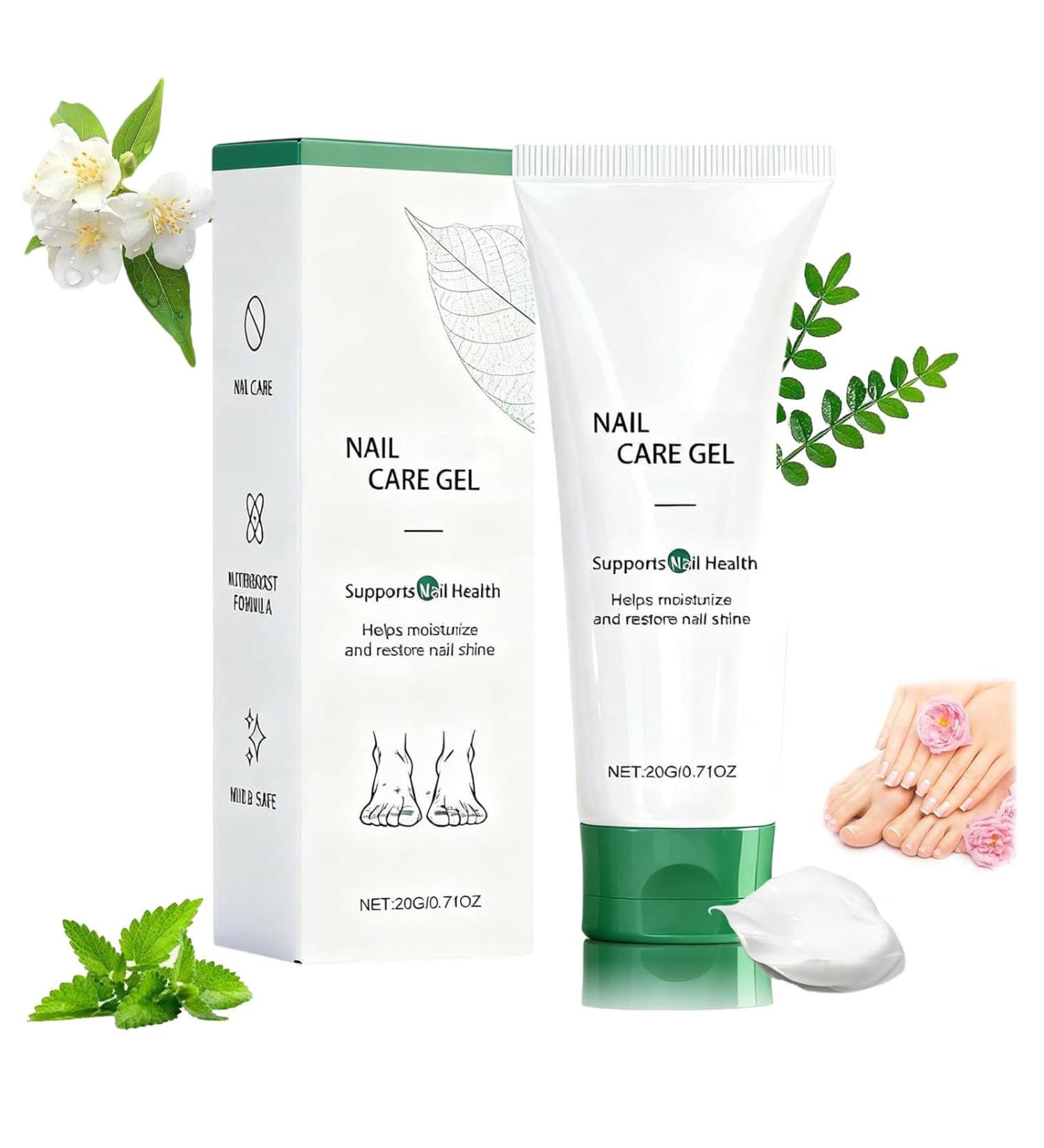  JIAOY Natural Nail Care Gel Strengthening Serum for Damaged and Brittle Cuticles Nail Growth Repair Cream Foot Moisturizer and Repair Cream (1PCS) - Buy Online on GoSupps.com