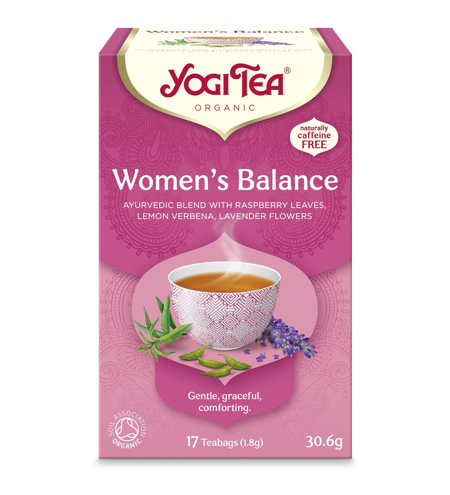 Yogi Tea Balance Lot de 4 sachets de th pour femme 17 sachets - Buy Online on GoSupps.com