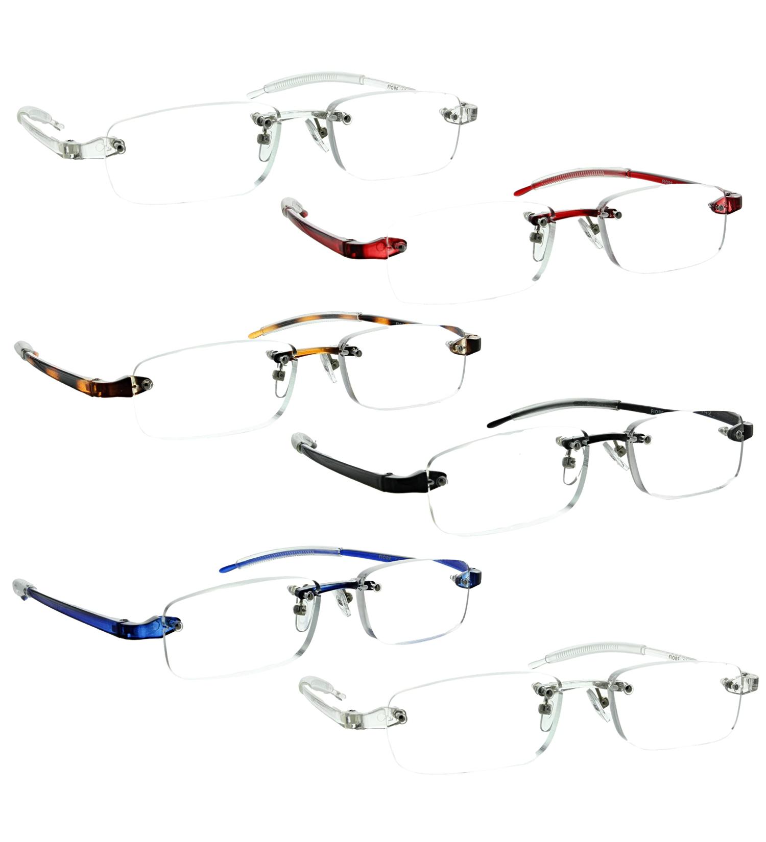 Lightweight Frameless Reading Glasses 3.0 for Men & Women - Flexible Arms | 6 Pack - International Shipping Available - Buy Online on GoSupps.com