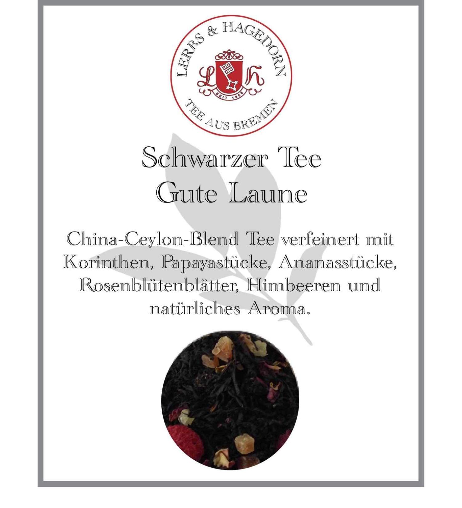  Lerbs & Hagedorn Black tea with good mood VE: 1.5 kg - Buy Online on GoSupps.com