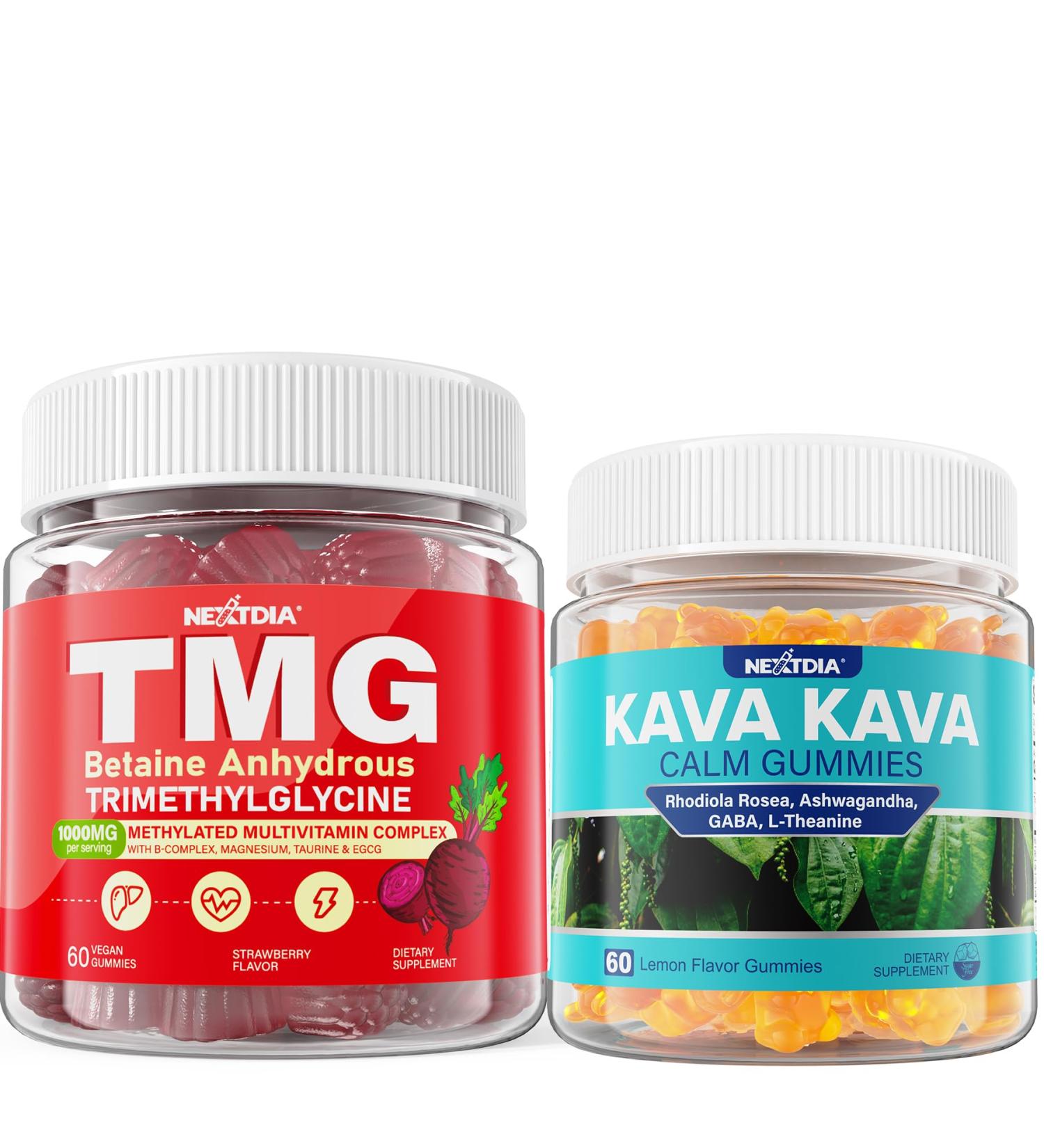 Nextdia Kava Kava Ashwagandha TMG Supplements Gummies 4Pack - Buy Online on GoSupps.com